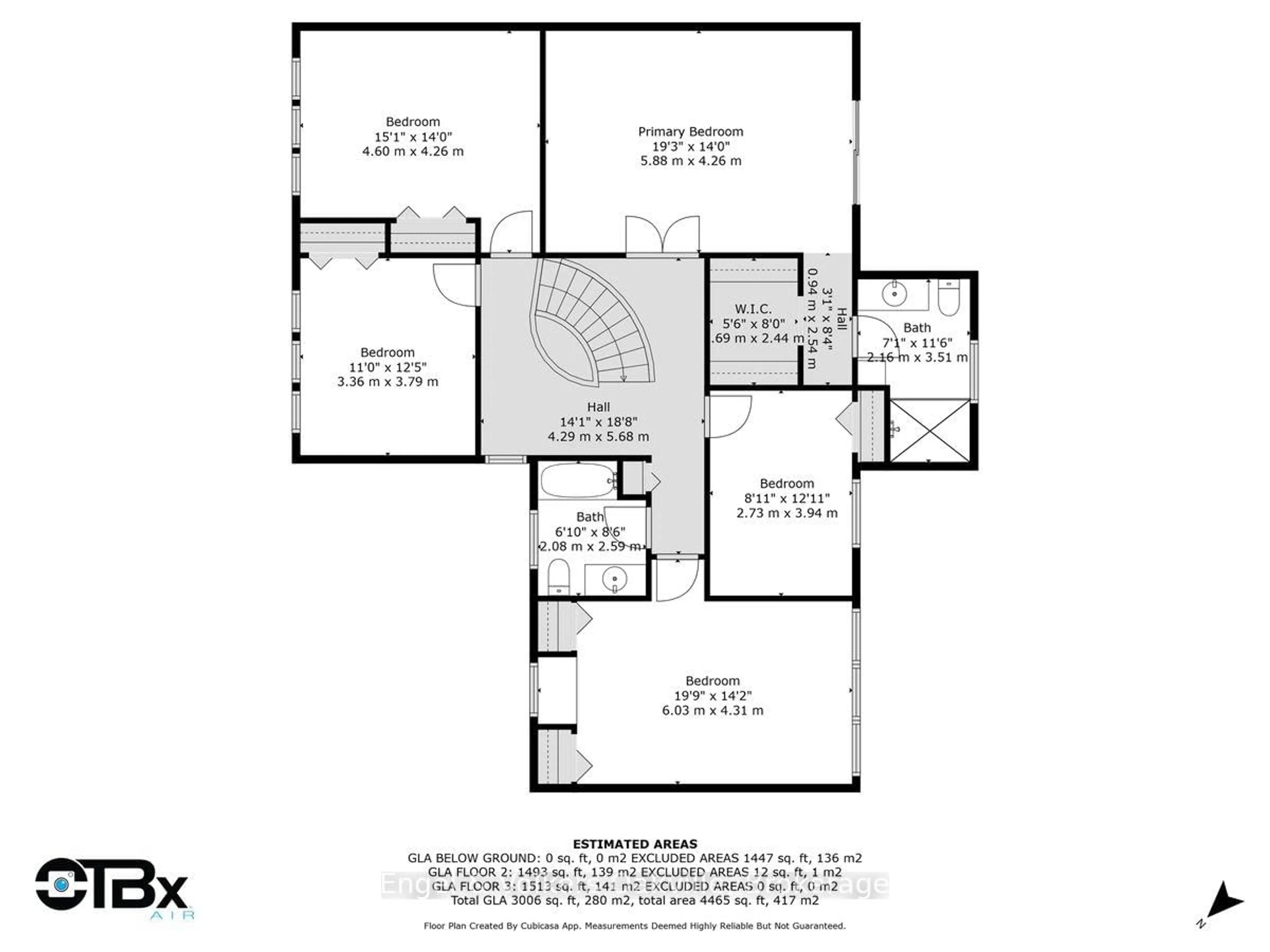 Floor plan for 250 Gatestone Ave, Oakville Ontario L6J 5R9