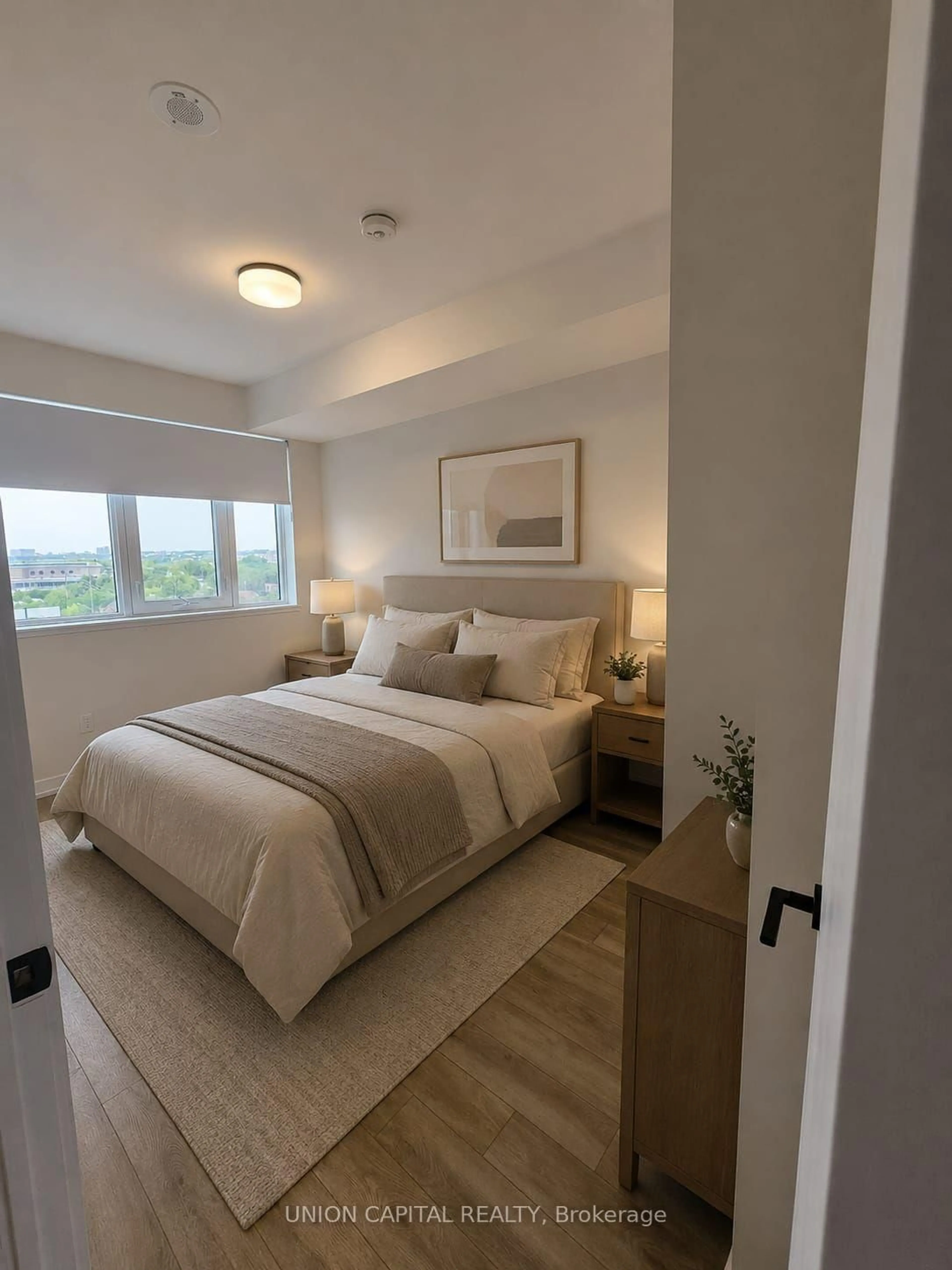 Bedroom with bed, unknown for 2300 St. Clair Ave #710, Toronto Ontario M6N 0B3