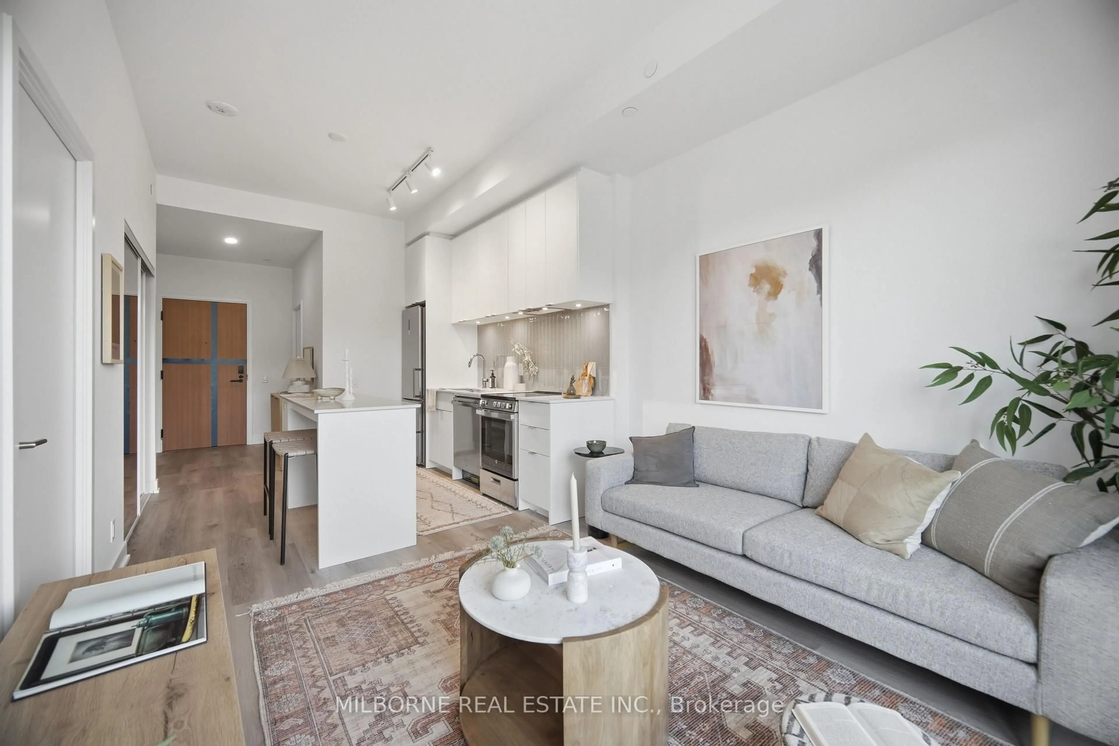 Living room with furniture, unknown for 1660 Bloor St #216, Toronto Ontario M6P 1A8