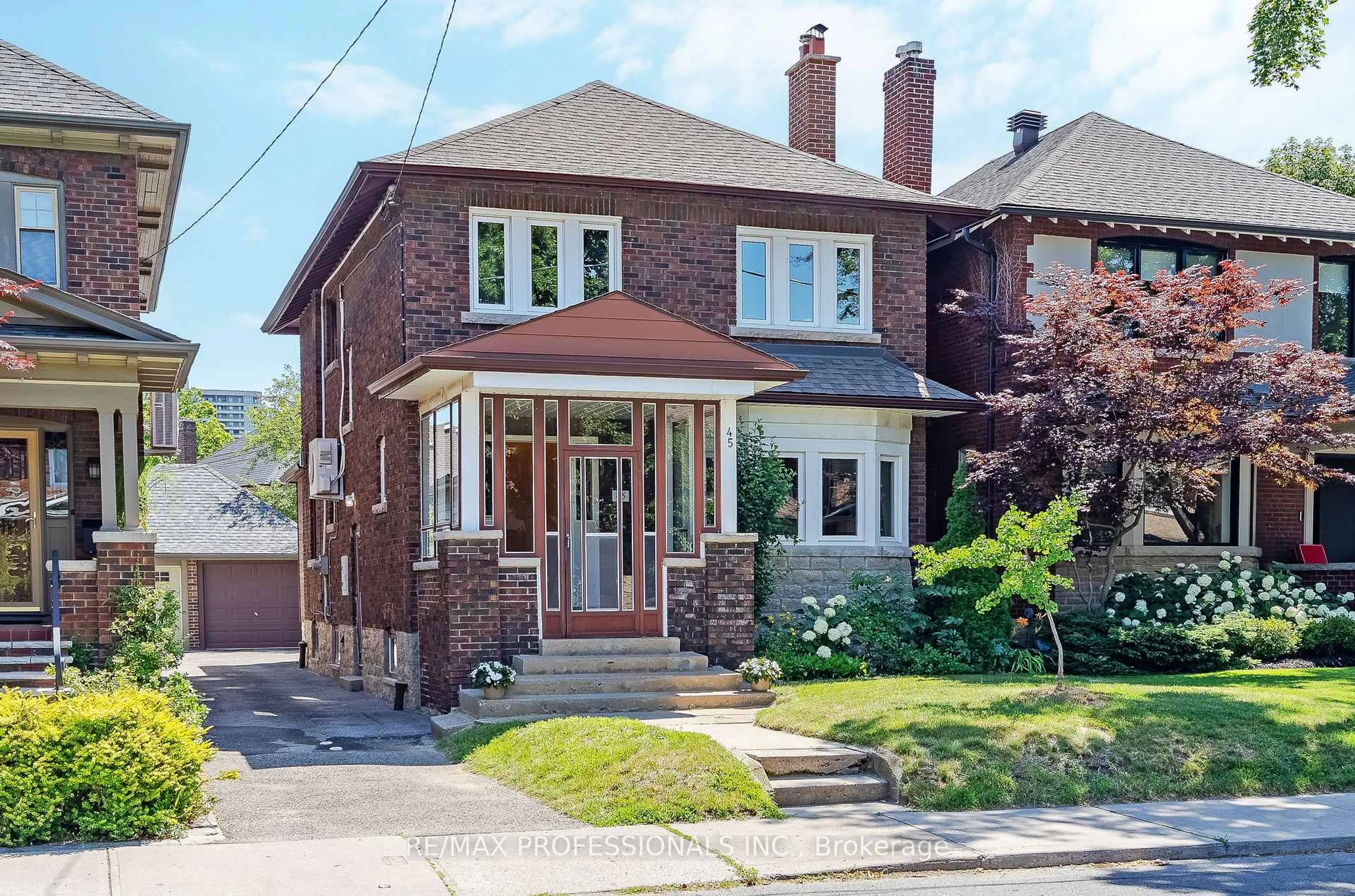 Home with brick exterior material, street for 45 Glendonwynne Rd, Toronto Ontario M6P 3E5