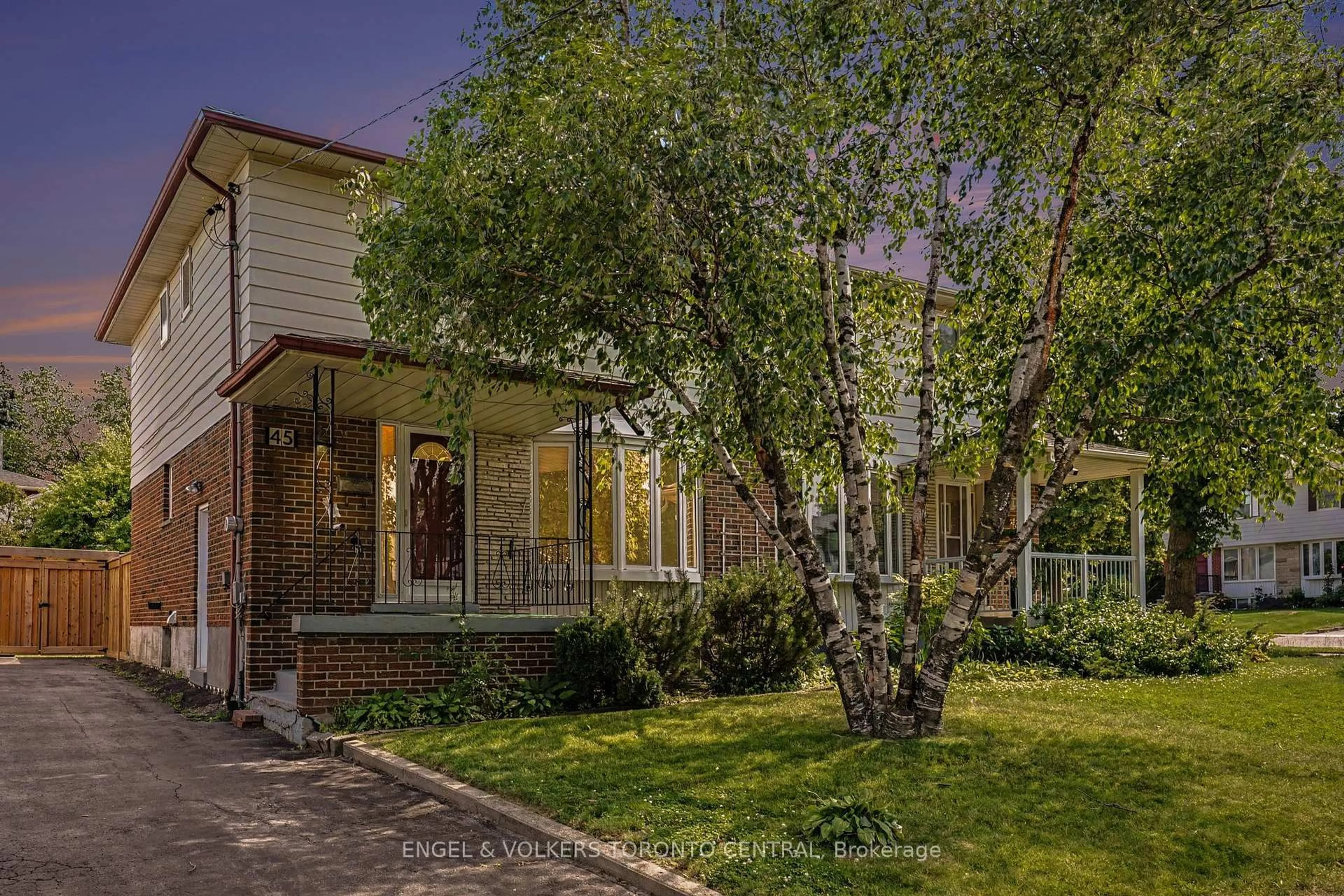 Home with brick exterior material, street for 45 Edilou Dr, Toronto Ontario M8W 4B4