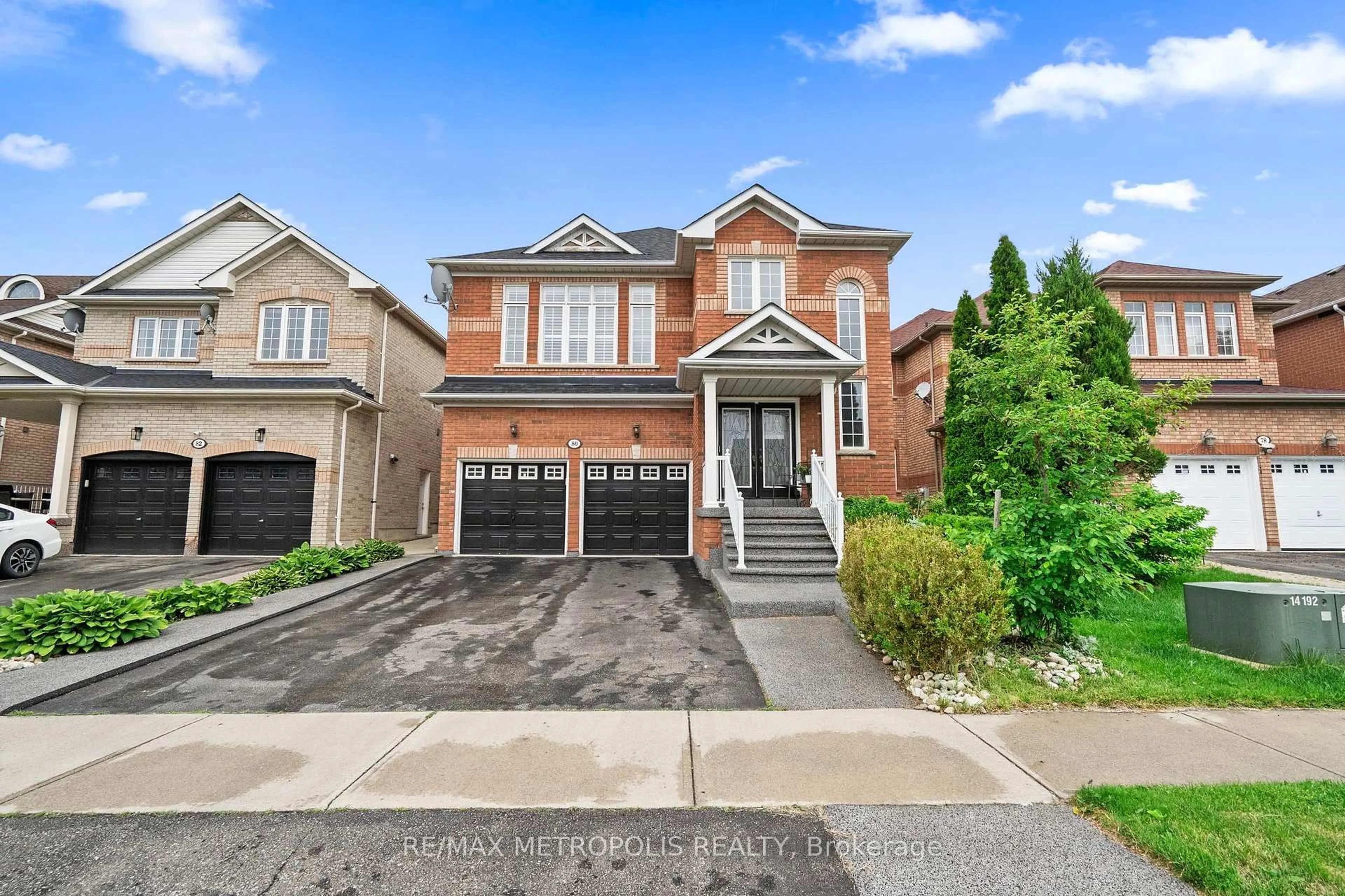 Home with brick exterior material, street for 80 Ryegrass Cres, Brampton Ontario L7A 3J9