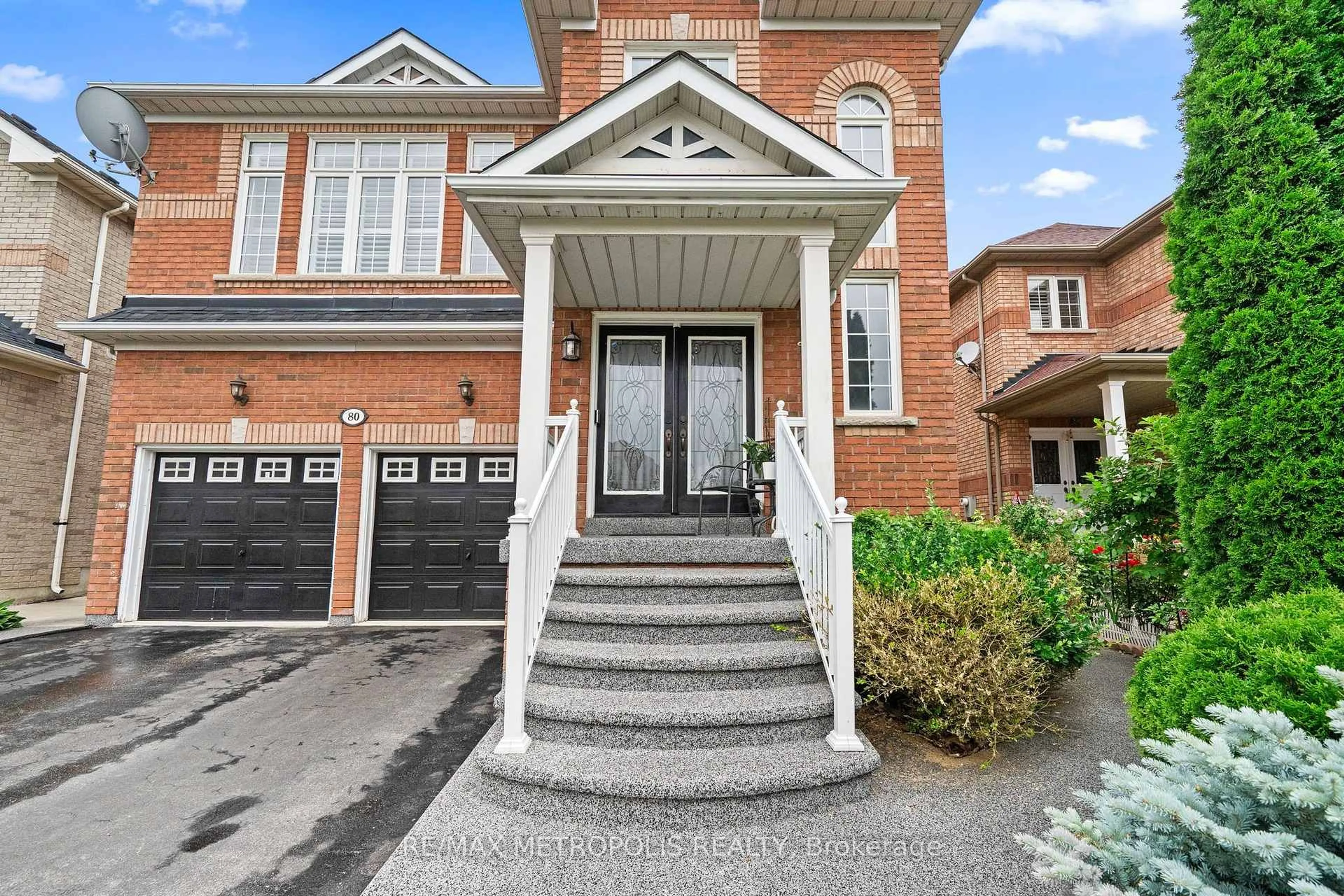 Home with brick exterior material, street for 80 Ryegrass Cres, Brampton Ontario L7A 3J9