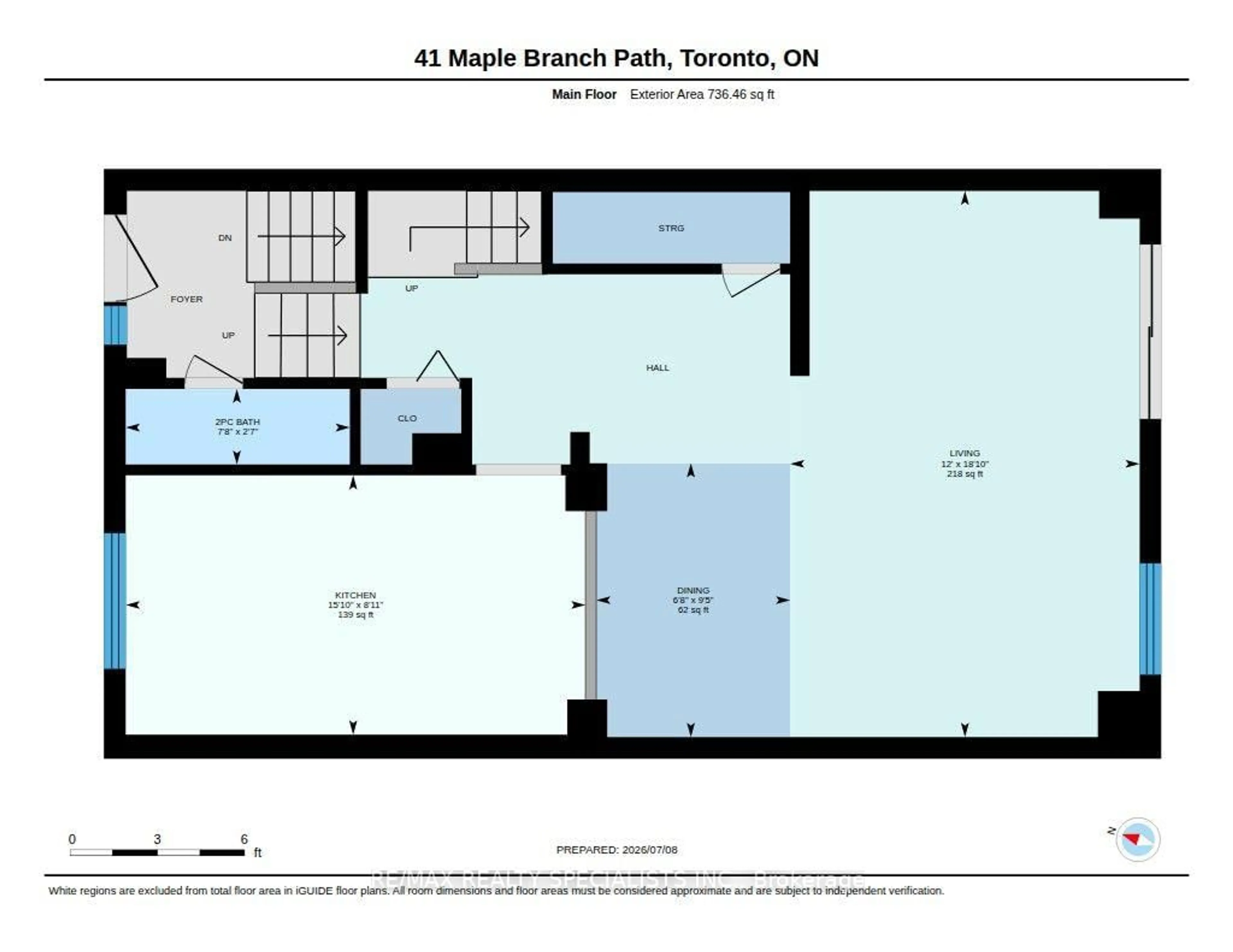 Floor plan for 41 Maple Branch Path, Toronto Ontario M9P 3T4