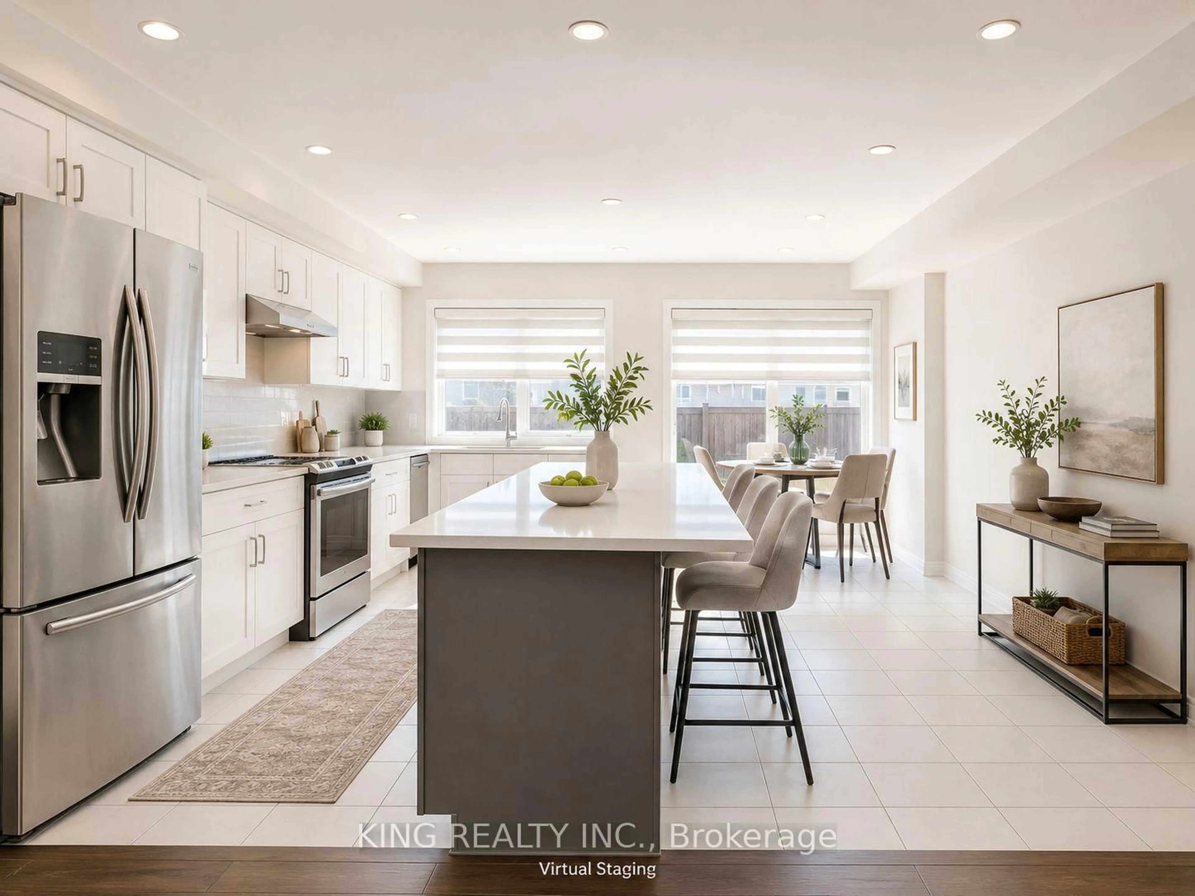 Open concept kitchen, unknown for 39 Finegan Circ, Brampton Ontario L7A 4Z7