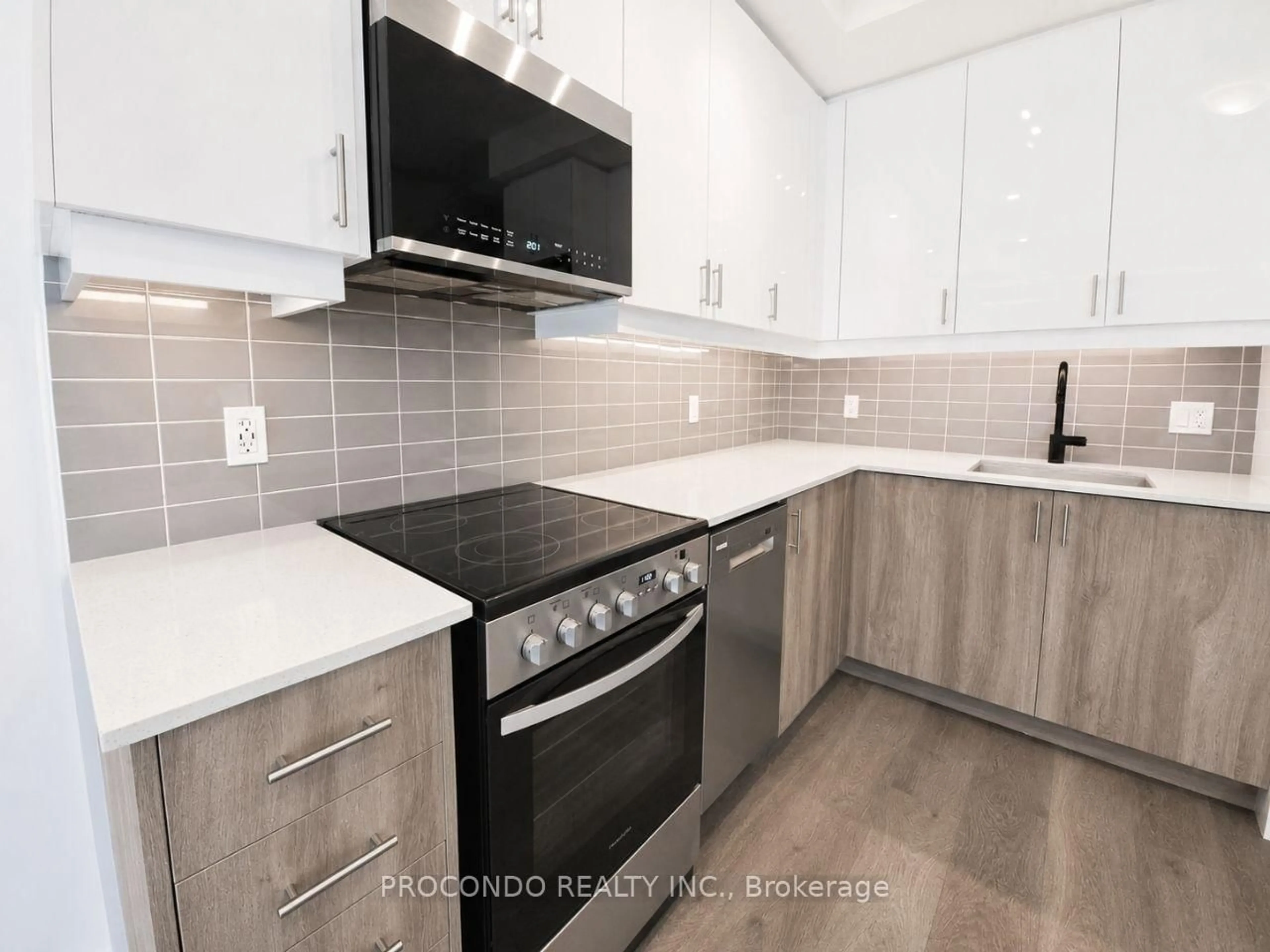 Standard kitchen, ceramic/tile floor for 2343 KHALSA Gate #235, Oakville Ontario L6M 5R6