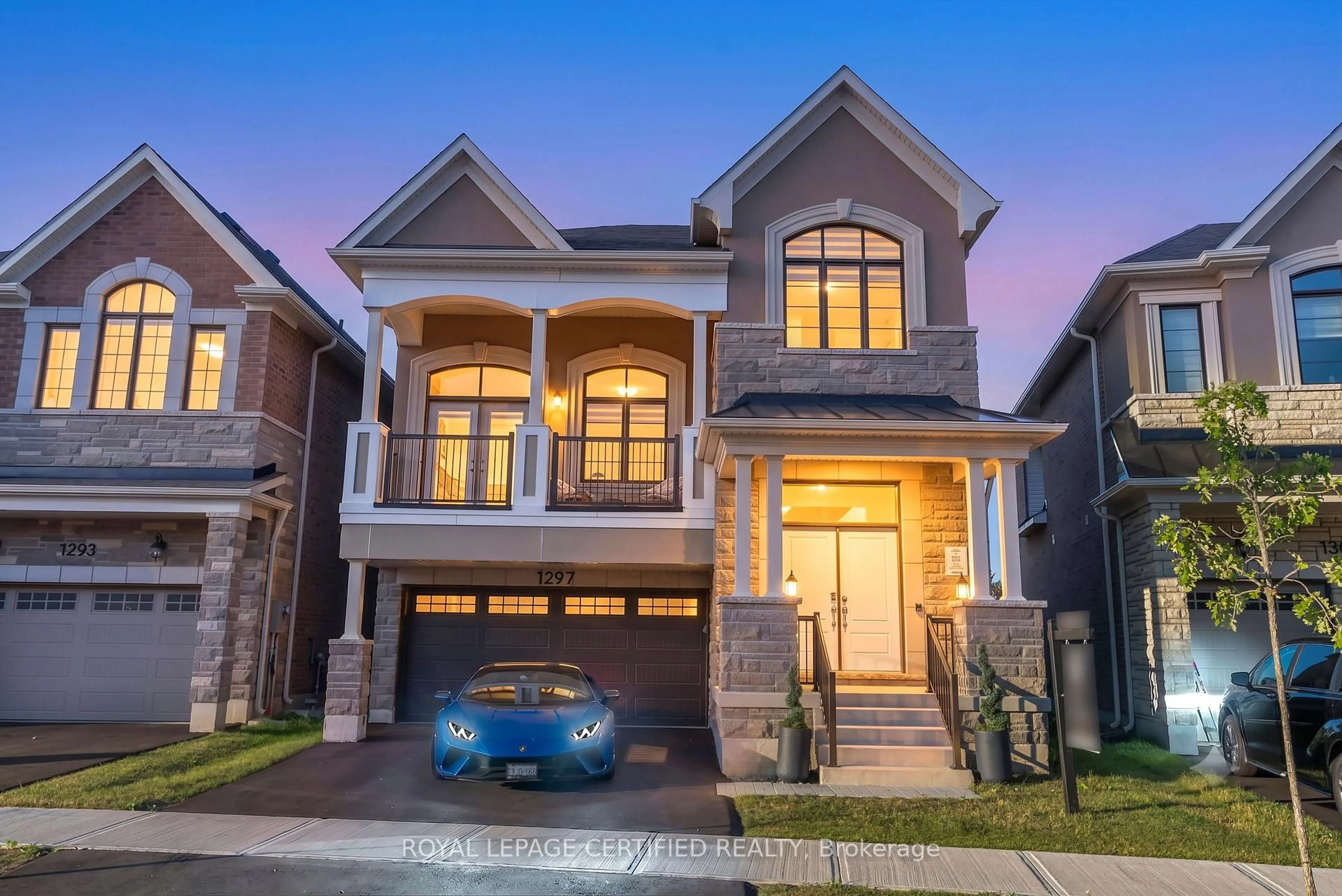 Home with brick exterior material, street for 1297 Basswood Cres, Milton Ontario L9T 7E7