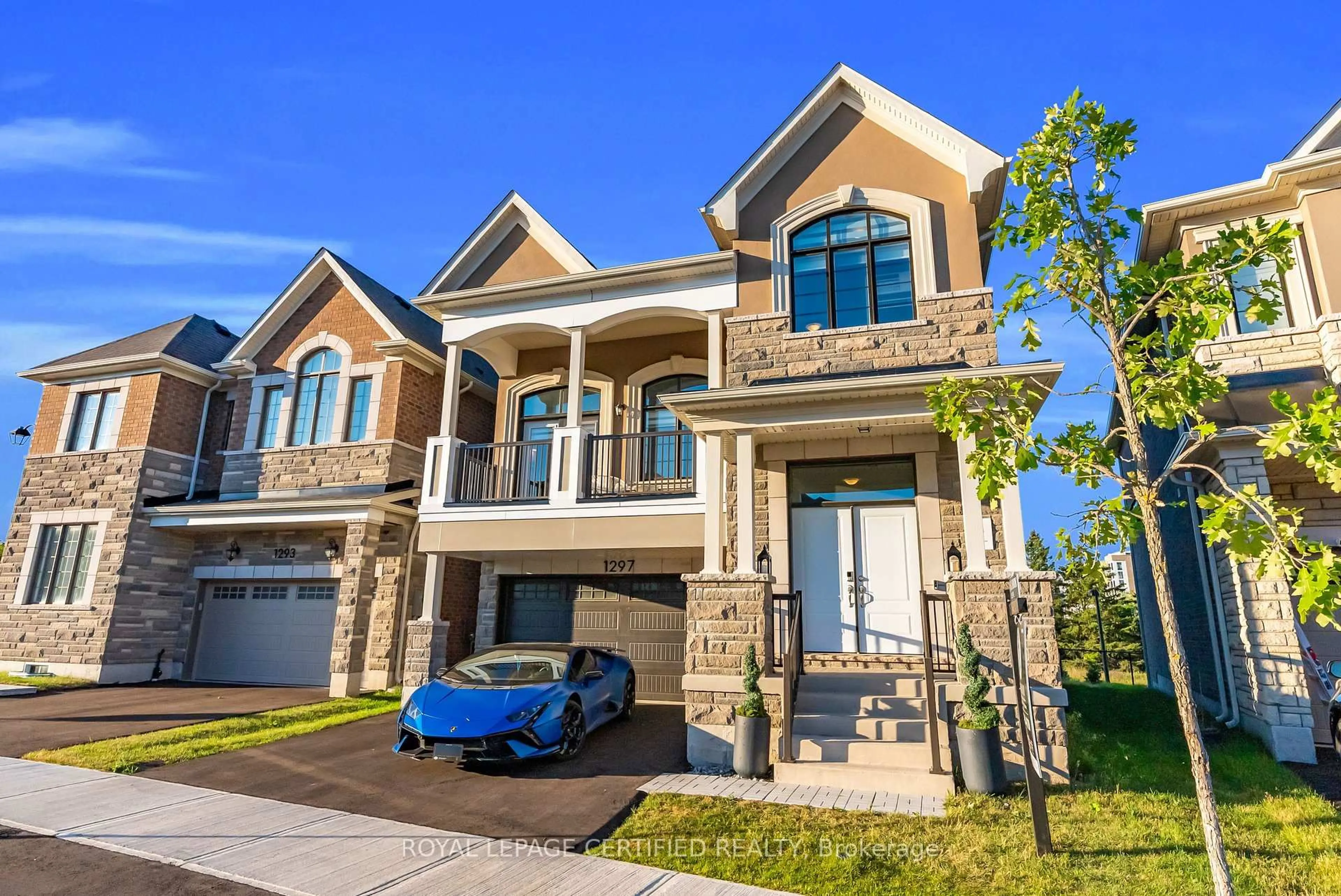 Home with brick exterior material, street for 1297 Basswood Cres, Milton Ontario L9T 7E7