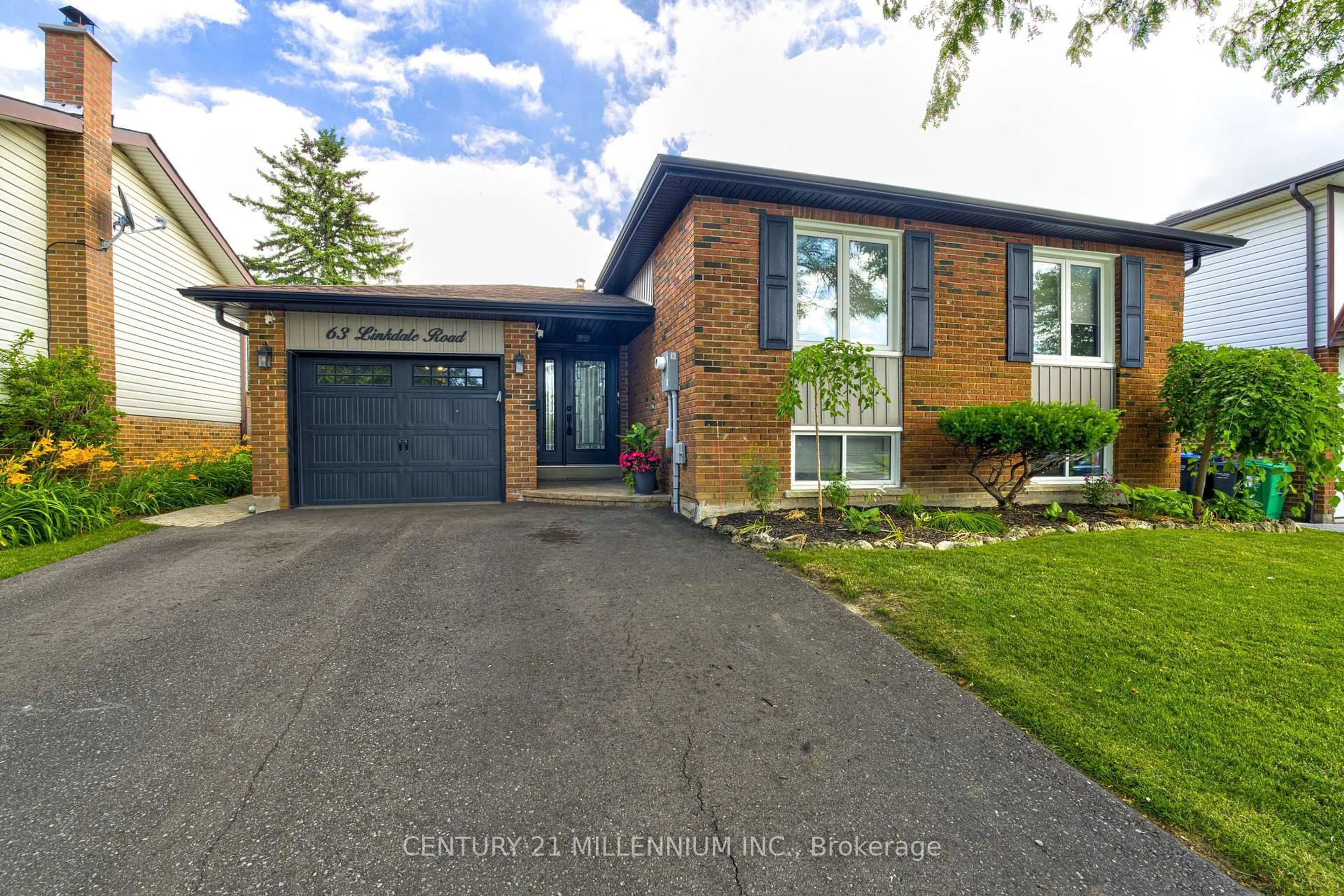 Home with brick exterior material, street for 63 Linkdale Rd, Brampton Ontario L6V 3B6