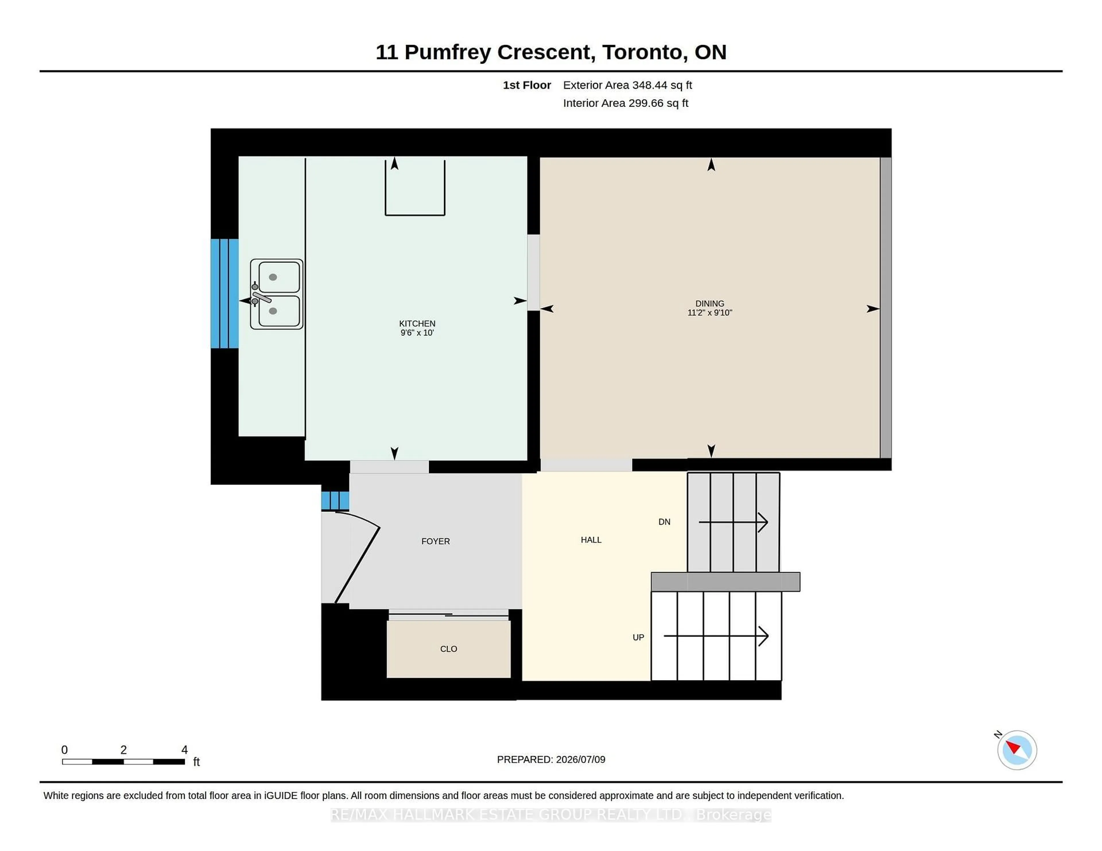 Floor plan for 11 Pumfrey Cres, Toronto Ontario M9V 4L5