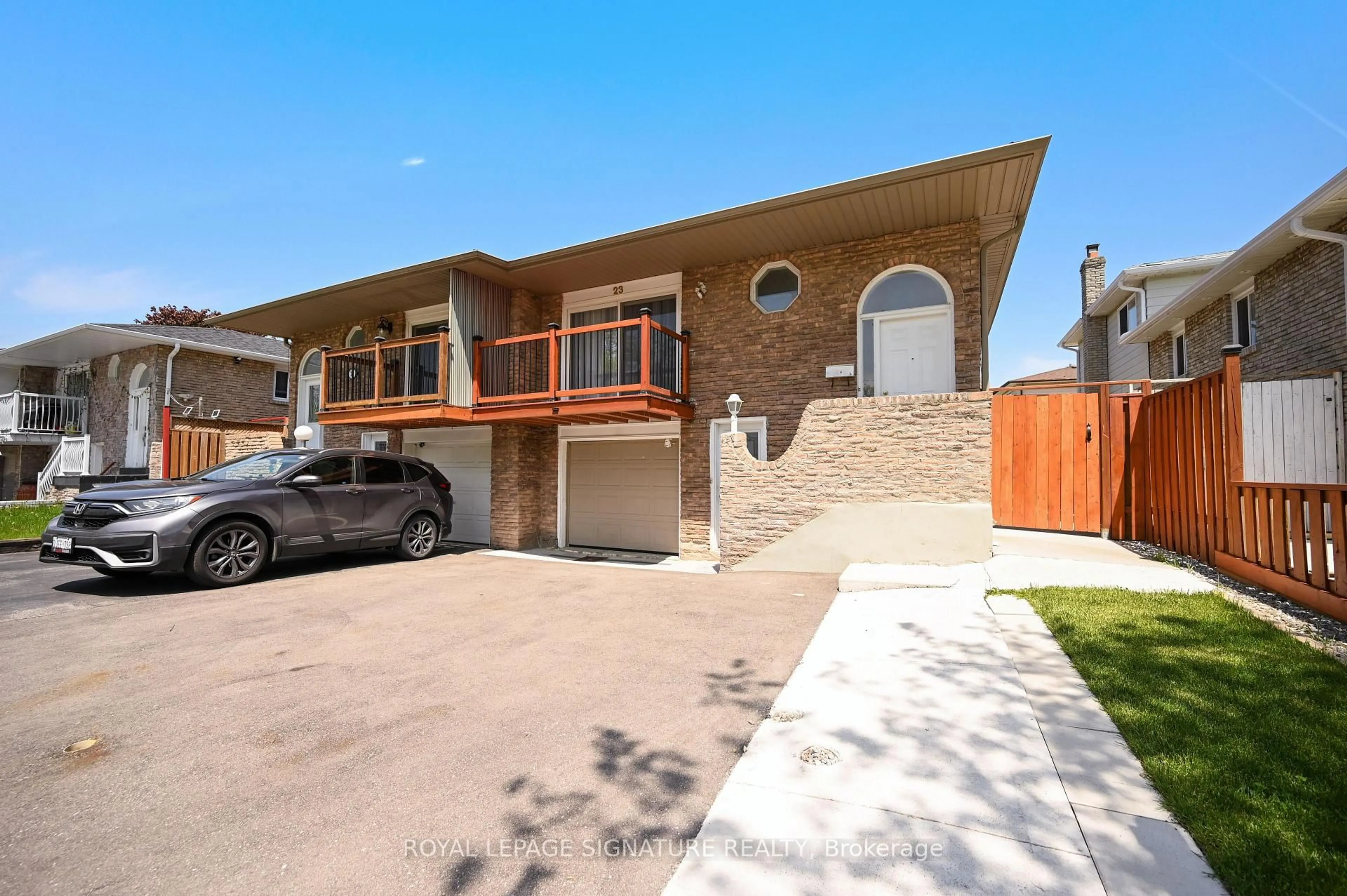 Home with brick exterior material, street for 23 Abell Dr, Brampton Ontario L5V 2W1