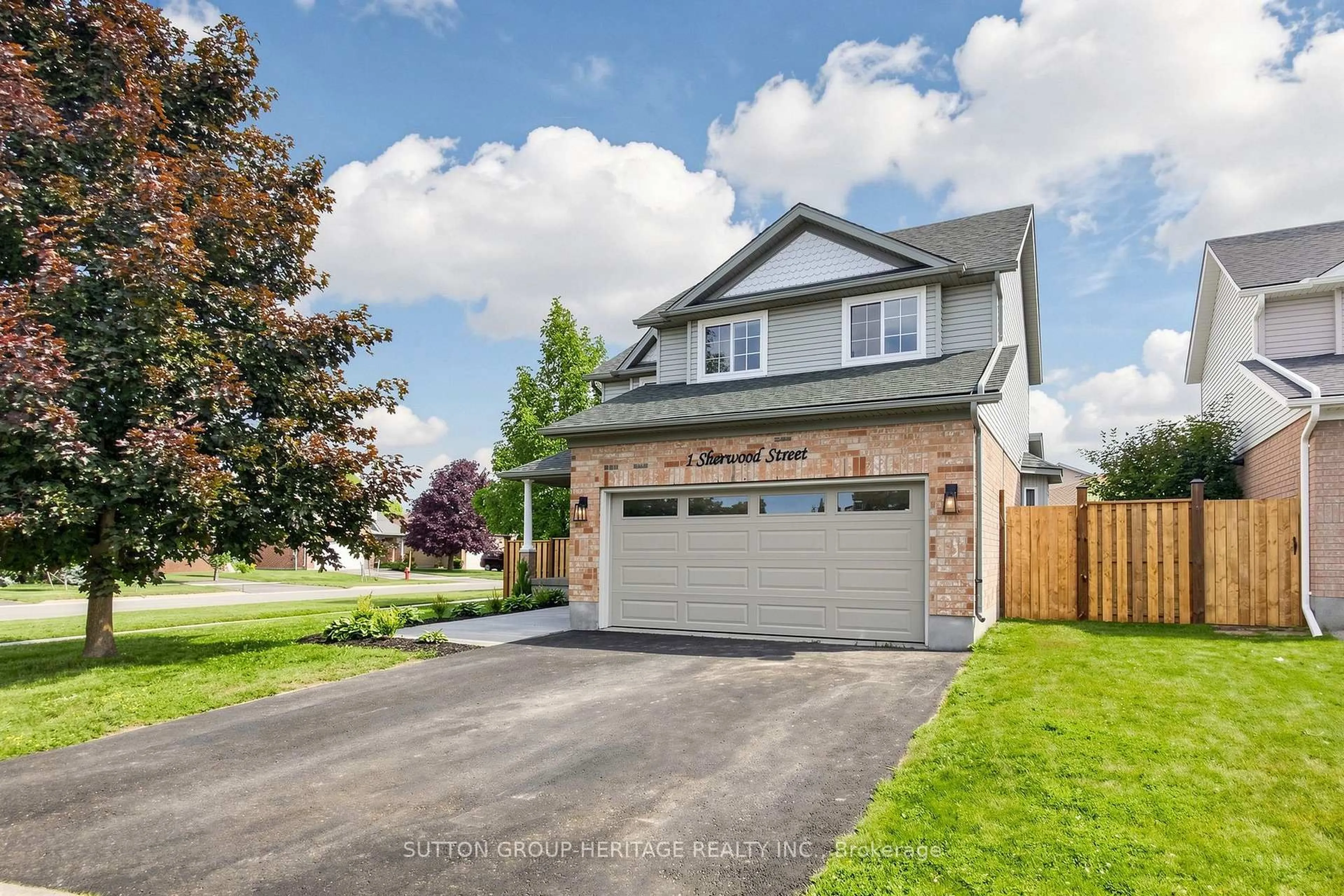 Home with brick exterior material, street for 1 Sherwood St, Orangeville Ontario L9W 5A5