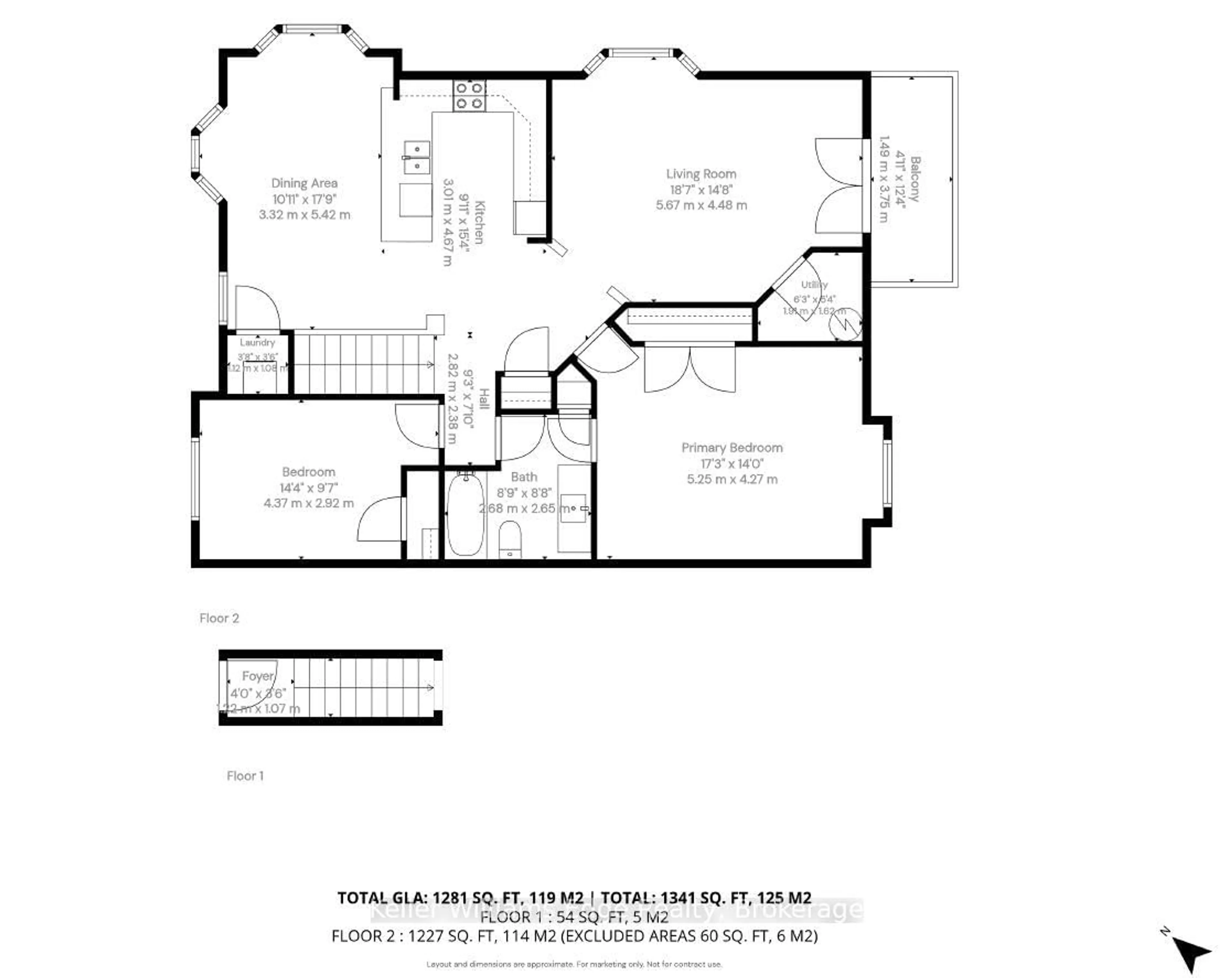 Floor plan for 705 Cumberland Ave #8, Burlington Ontario L7N 3W4