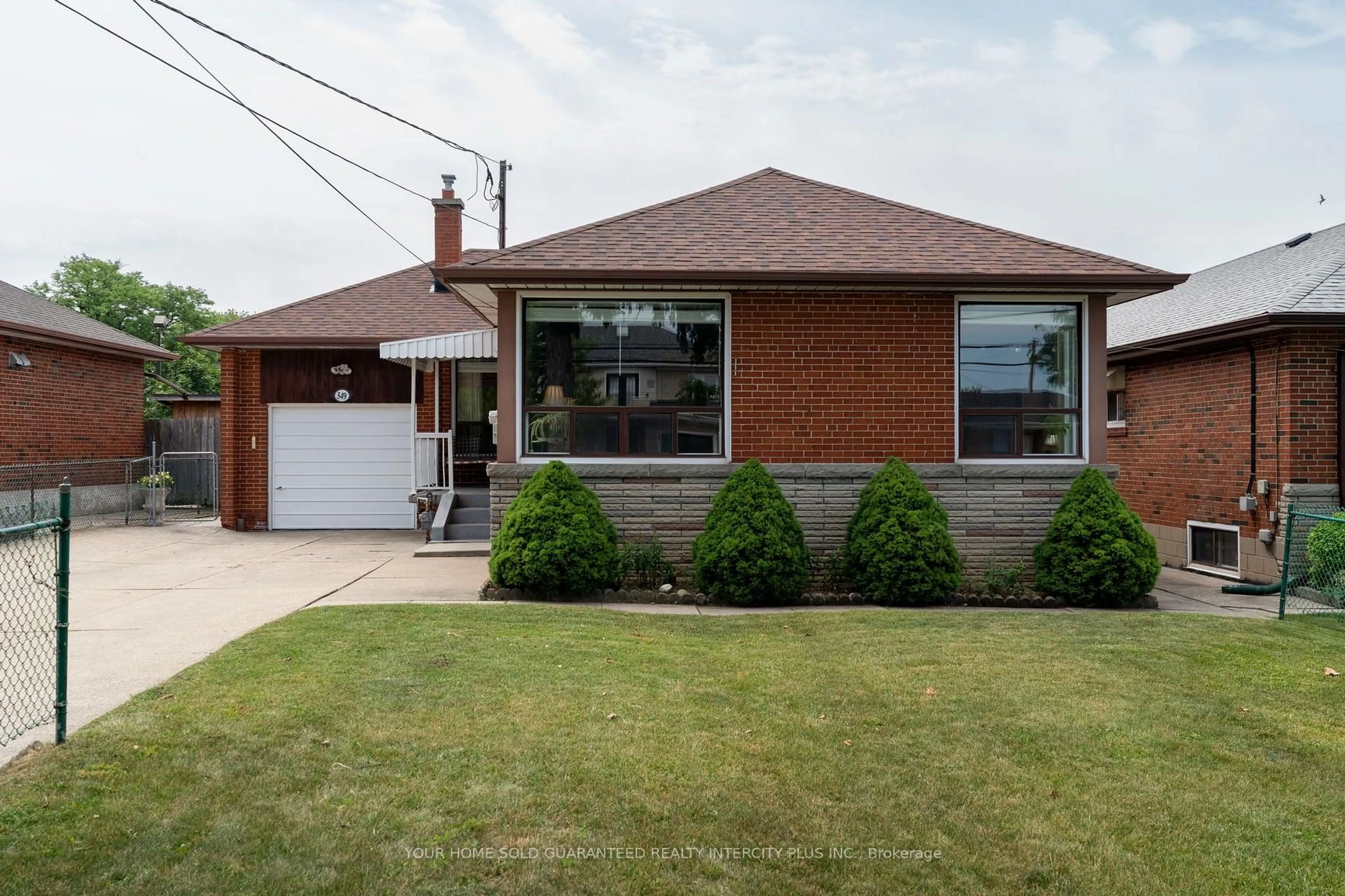 Home with brick exterior material, street for 549 Rustic Rd, Toronto Ontario M6L 1X8