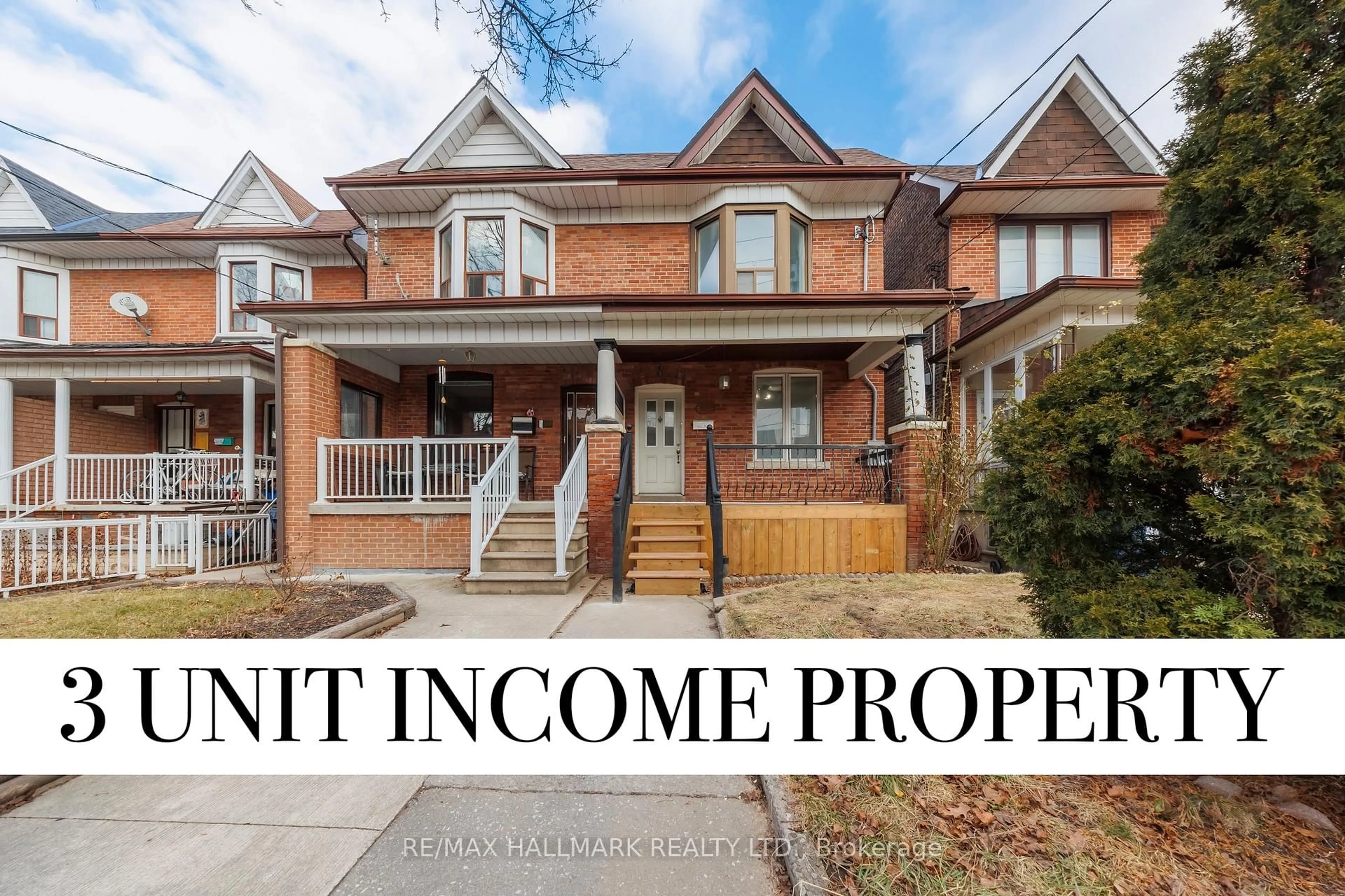 Home with brick exterior material, street for 185 Laughton Ave, Toronto Ontario M6N 2X6