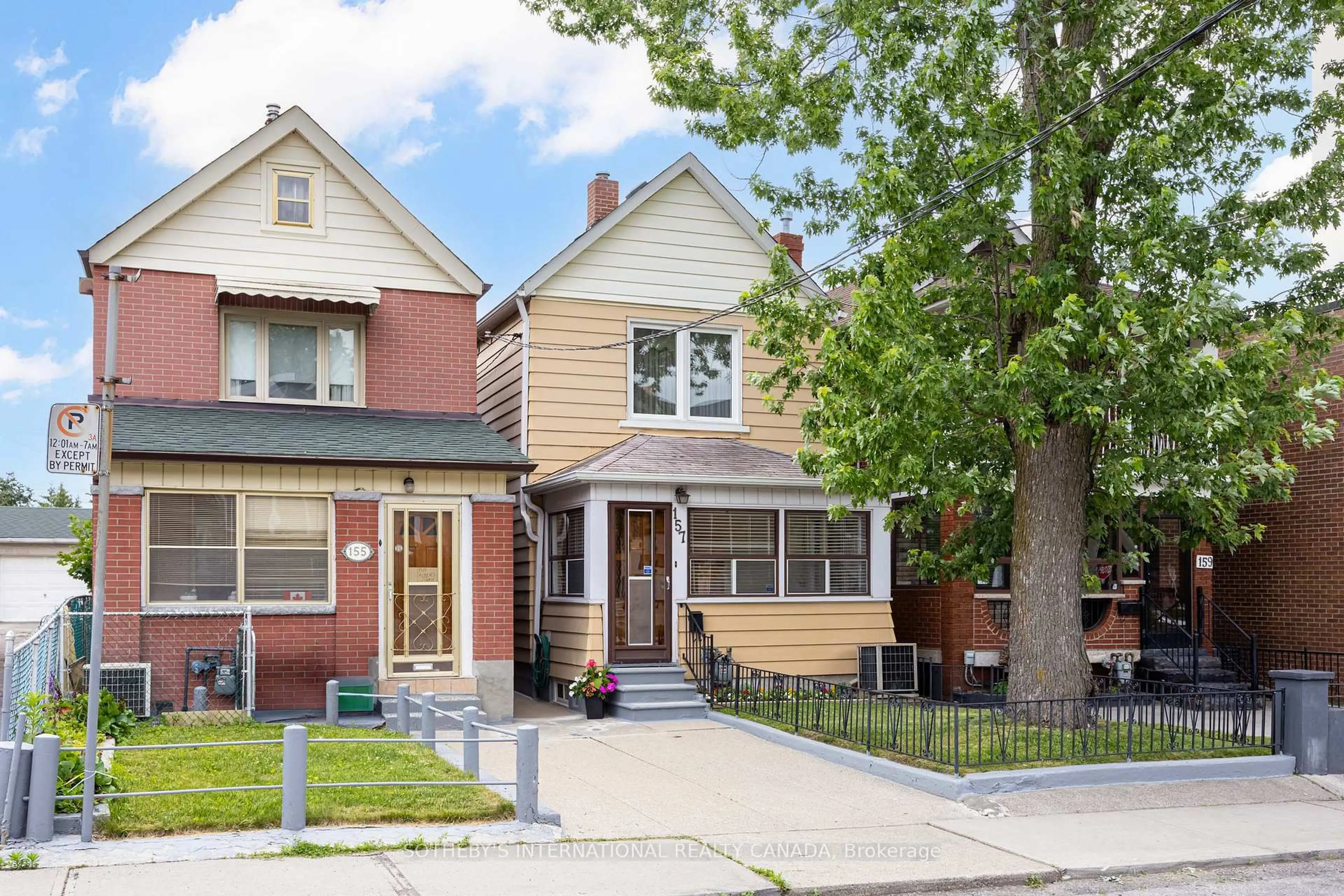 Home with brick exterior material, street for 157 Ascot Ave, Toronto Ontario M6E 1G5