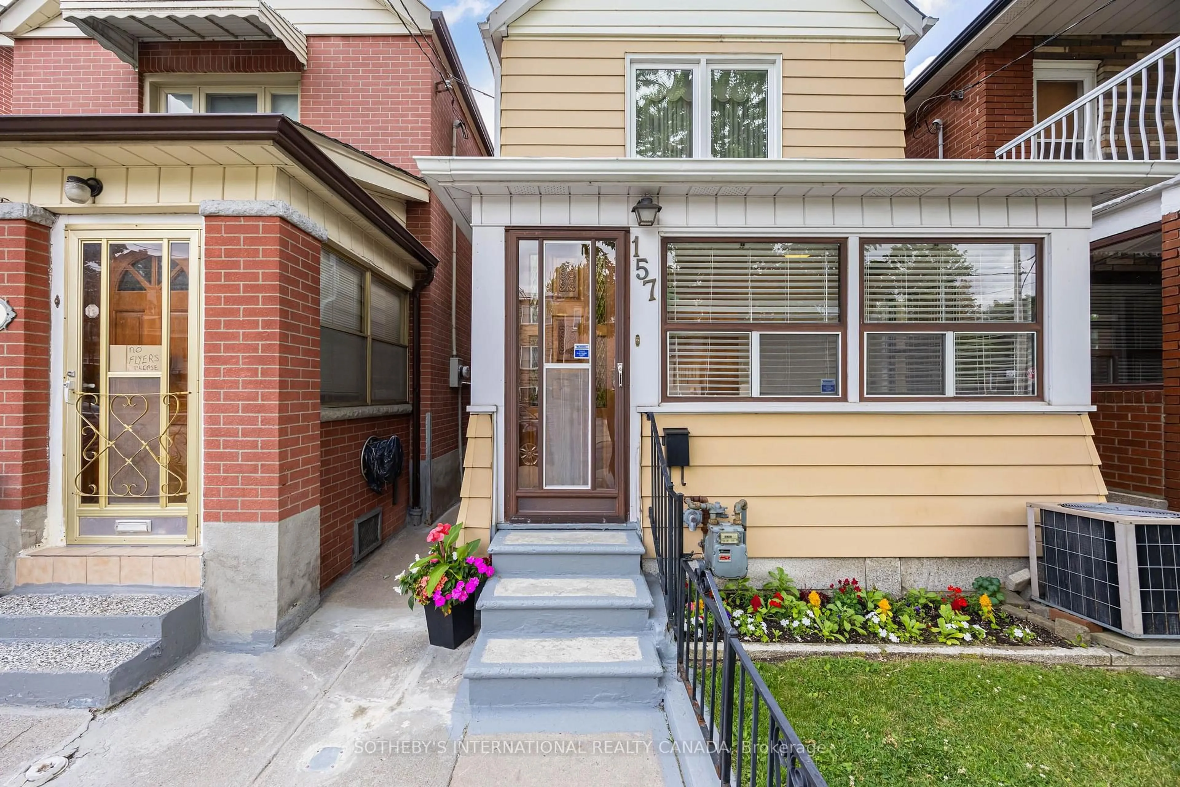 Home with brick exterior material, street for 157 Ascot Ave, Toronto Ontario M6E 1G5
