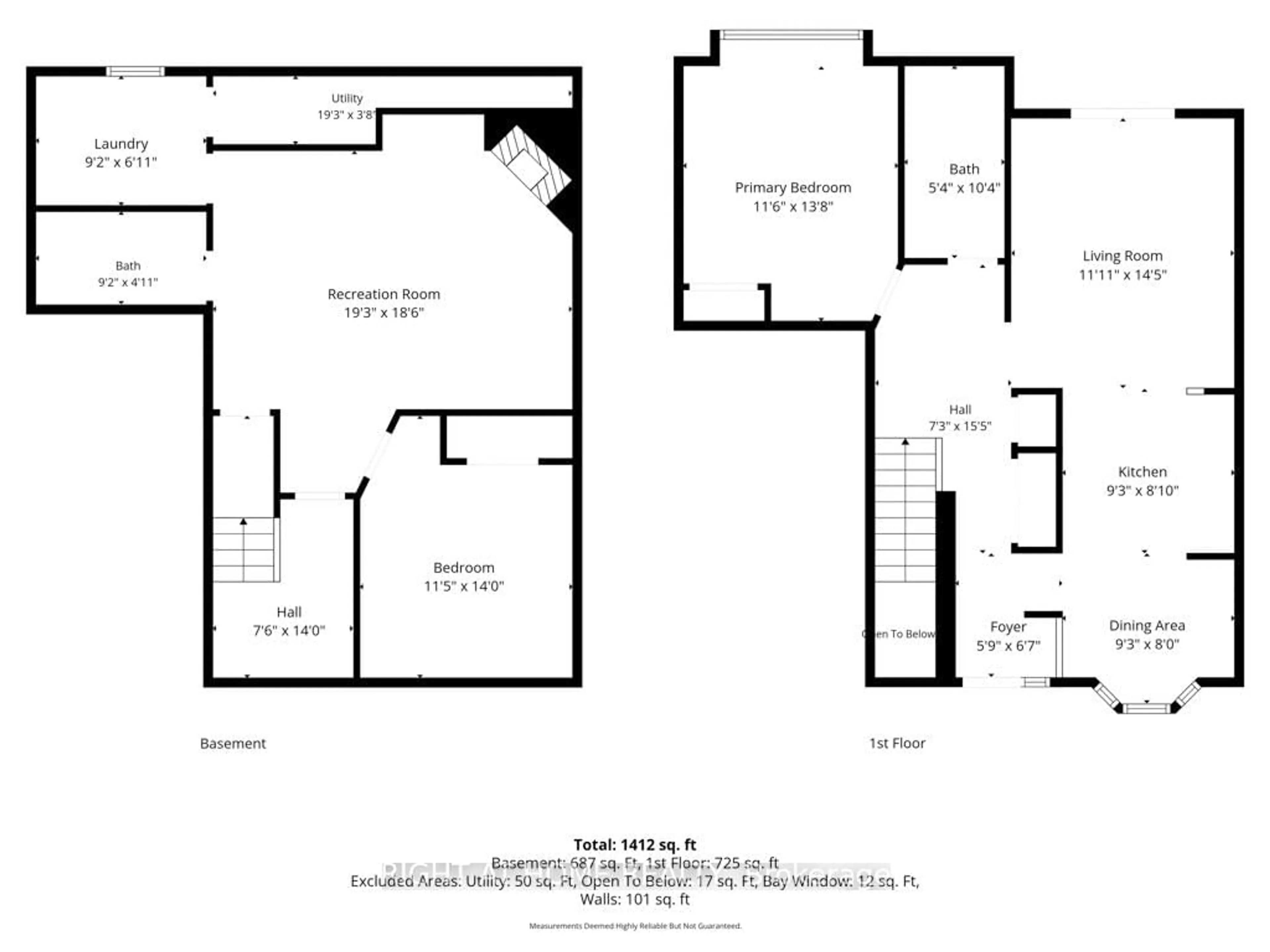Floor plan for 3333 New St #67, Burlington Ontario L7N 1N1