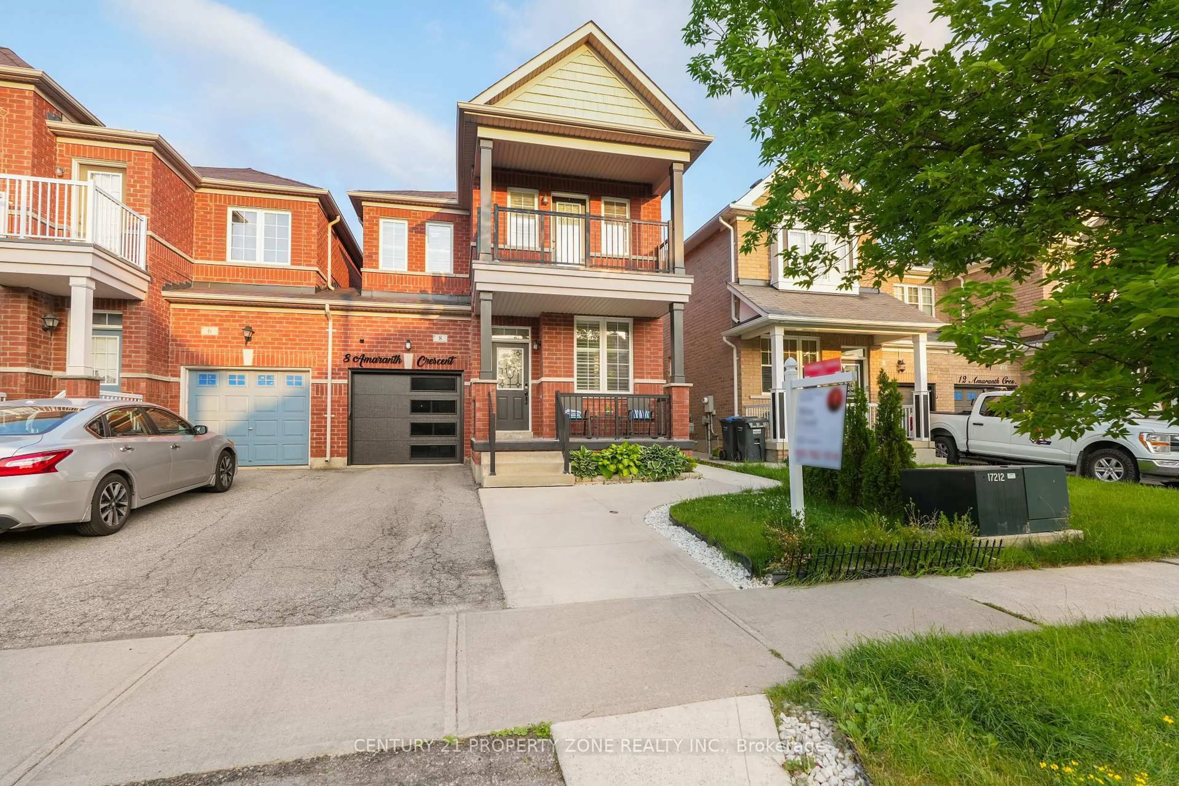 Home with brick exterior material, street for 8 Amaranth Cres, Brampton Ontario L7A 0L7