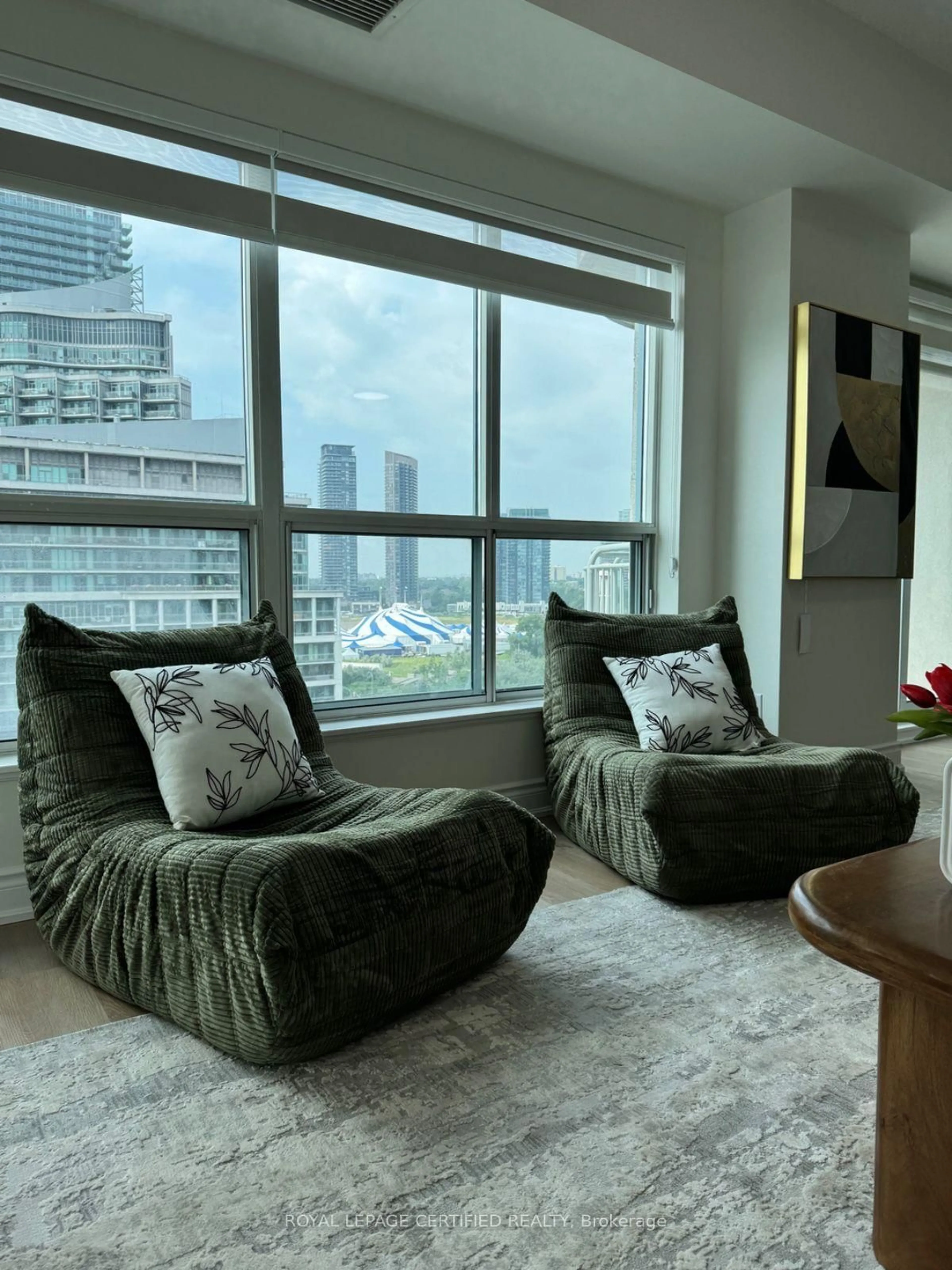 Living room with furniture, unknown for 2111 Lake Shore Blvd #1603, Toronto Ontario M8V 4B2