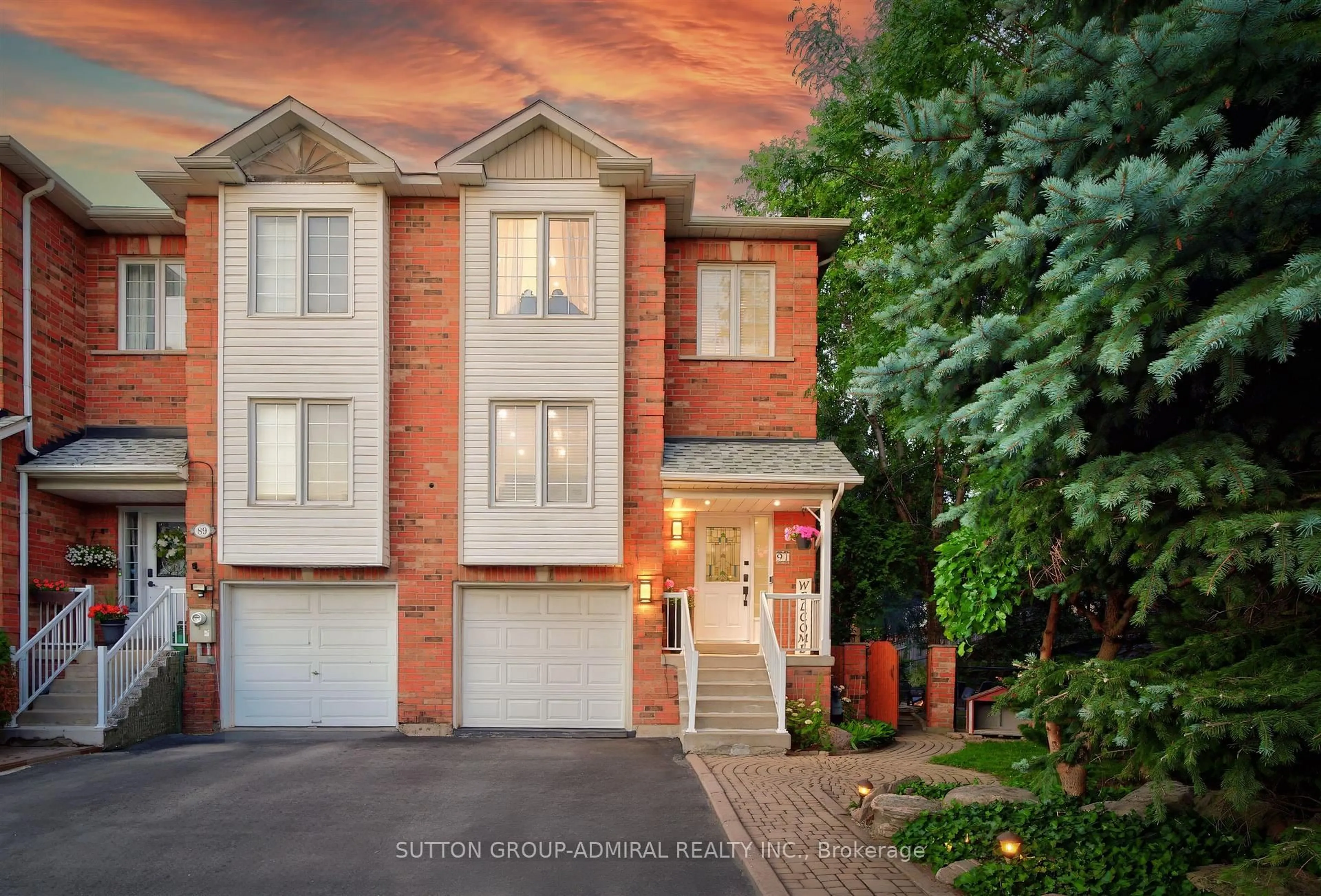 Home with brick exterior material, street for 91 Ozner Crt, Brampton Ontario L6X 4Y9