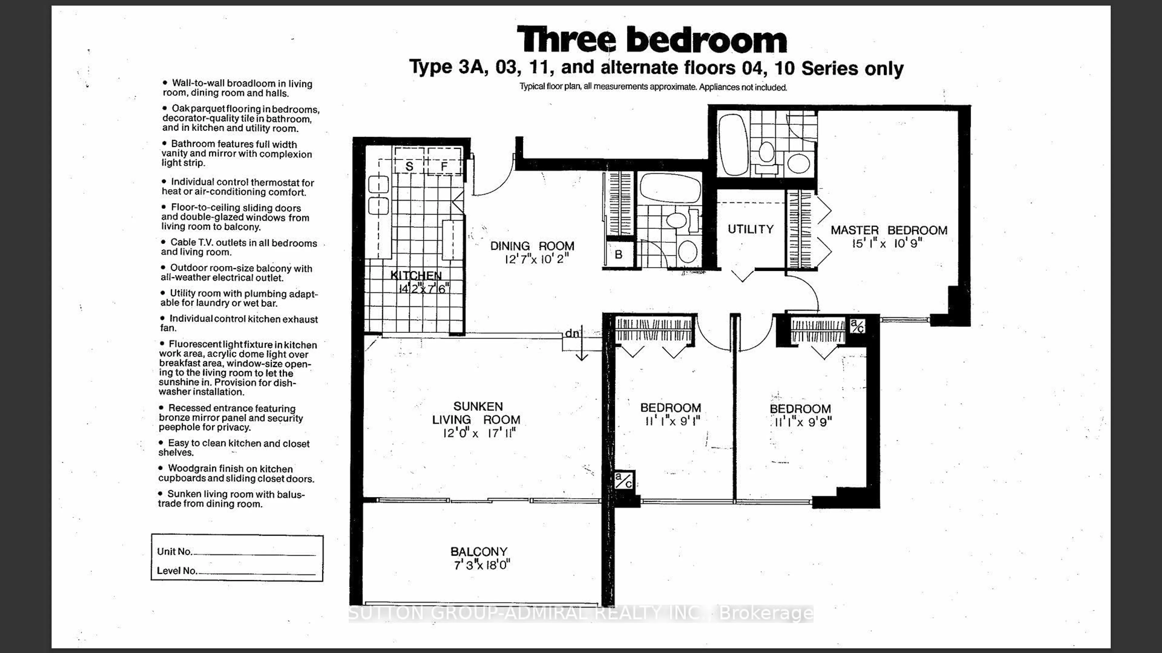Floor plan for 260 Scarlett Rd #804, Toronto Ontario M6N 4X6