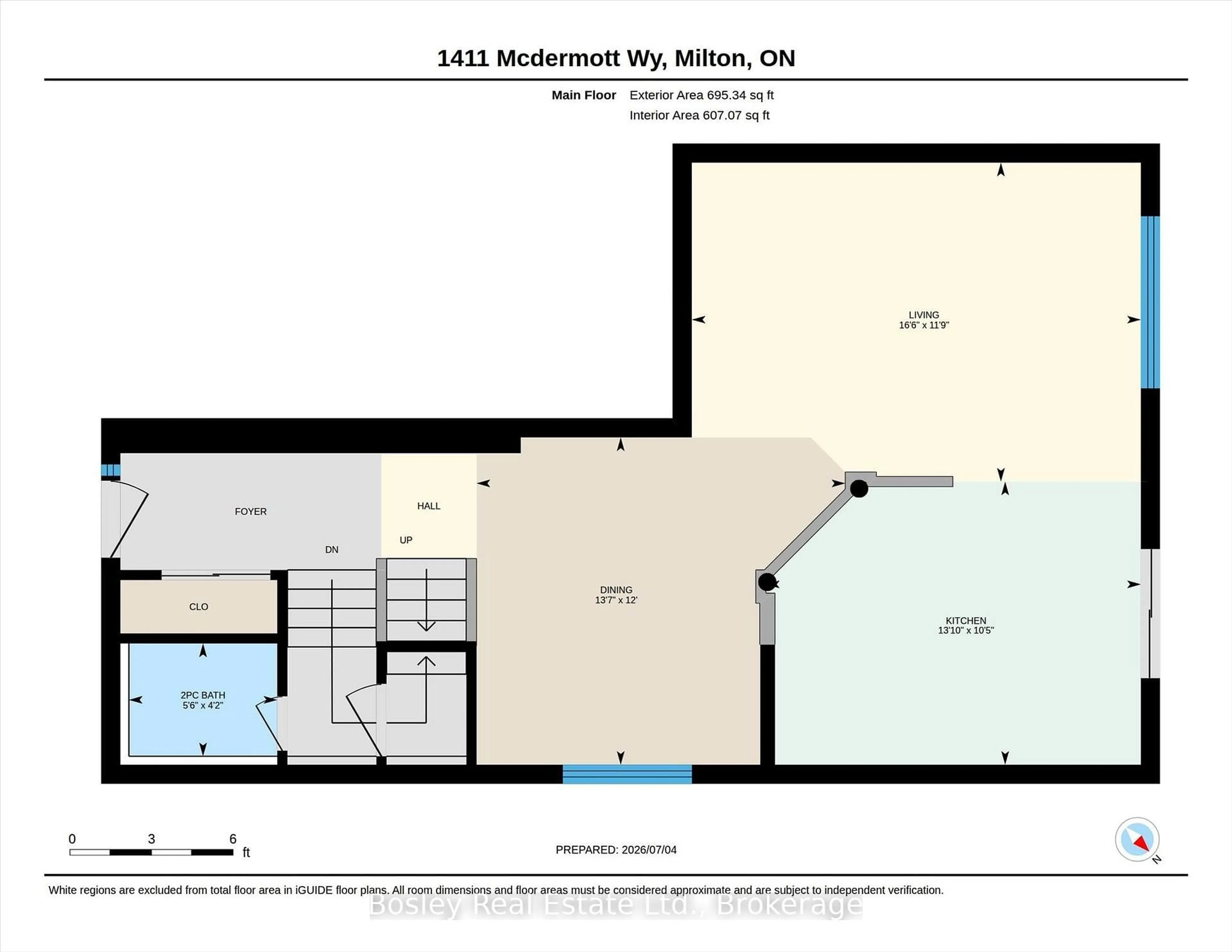 Floor plan for 1411 Mcdermott Way, Milton Ontario L9T 6L6