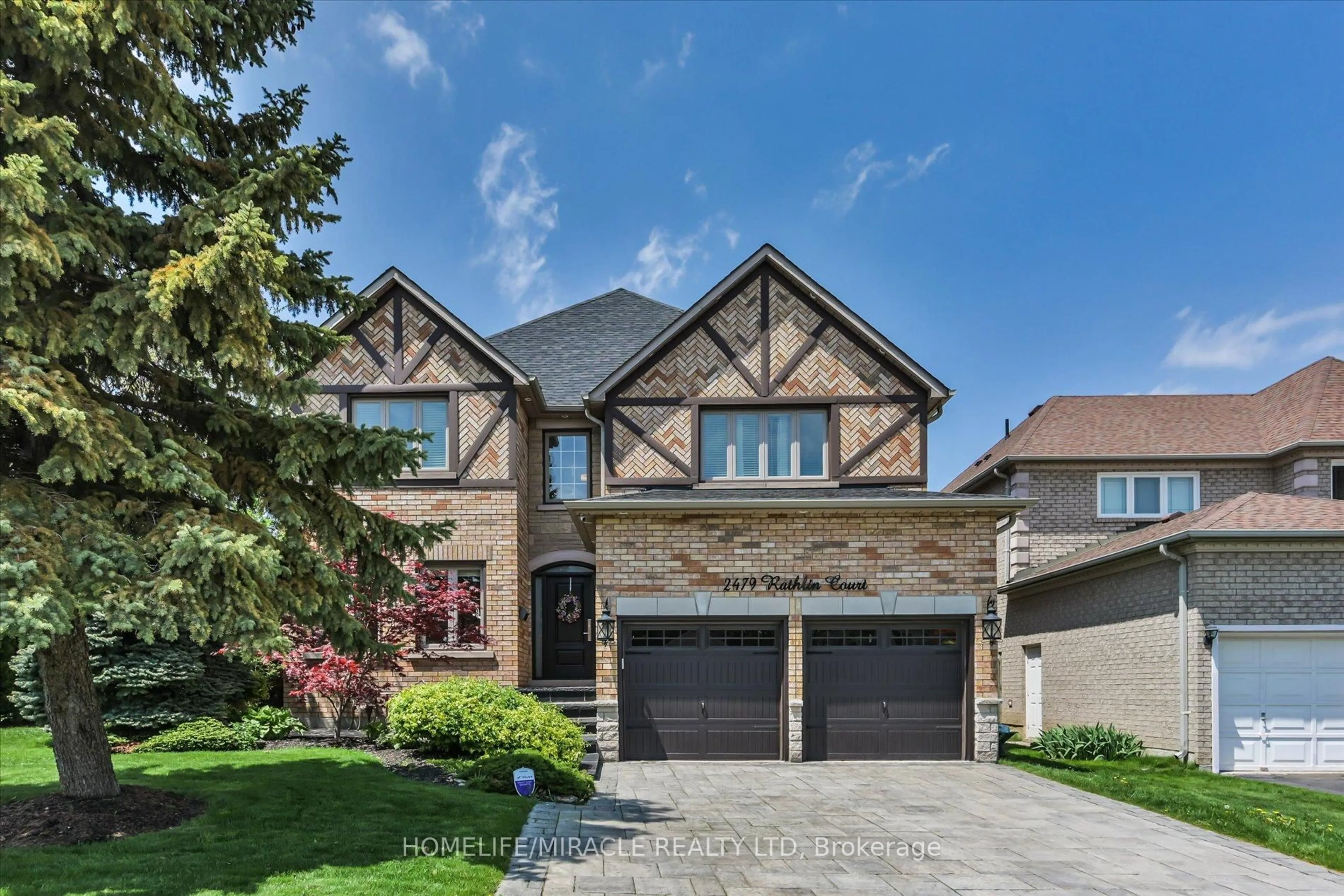 Home with brick exterior material, street for 2479 Rathlin Crt, Mississauga Ontario L5K 2S4