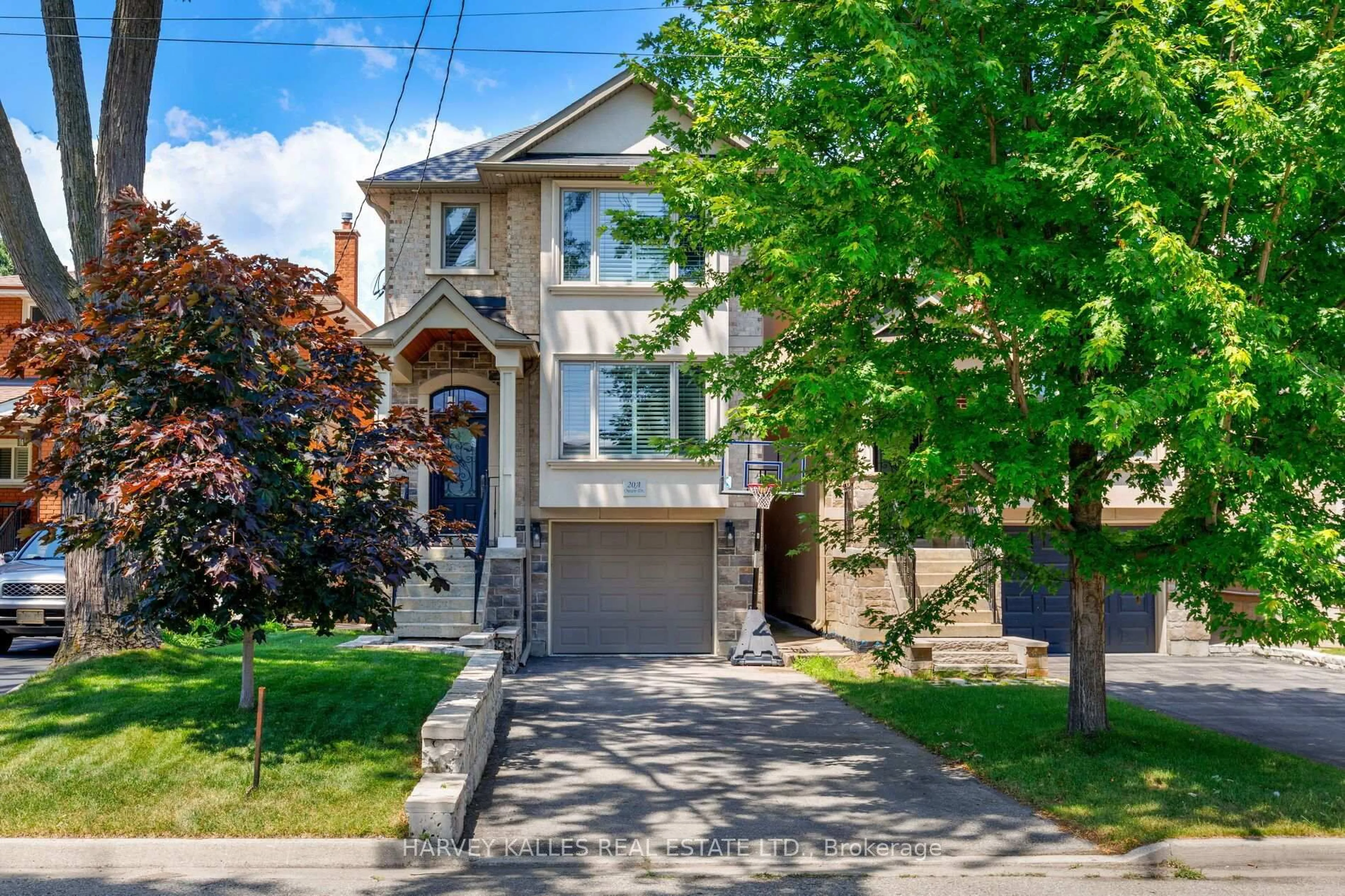 Home with brick exterior material, street for 20A Owen Dr, Toronto Ontario M8W 1W7