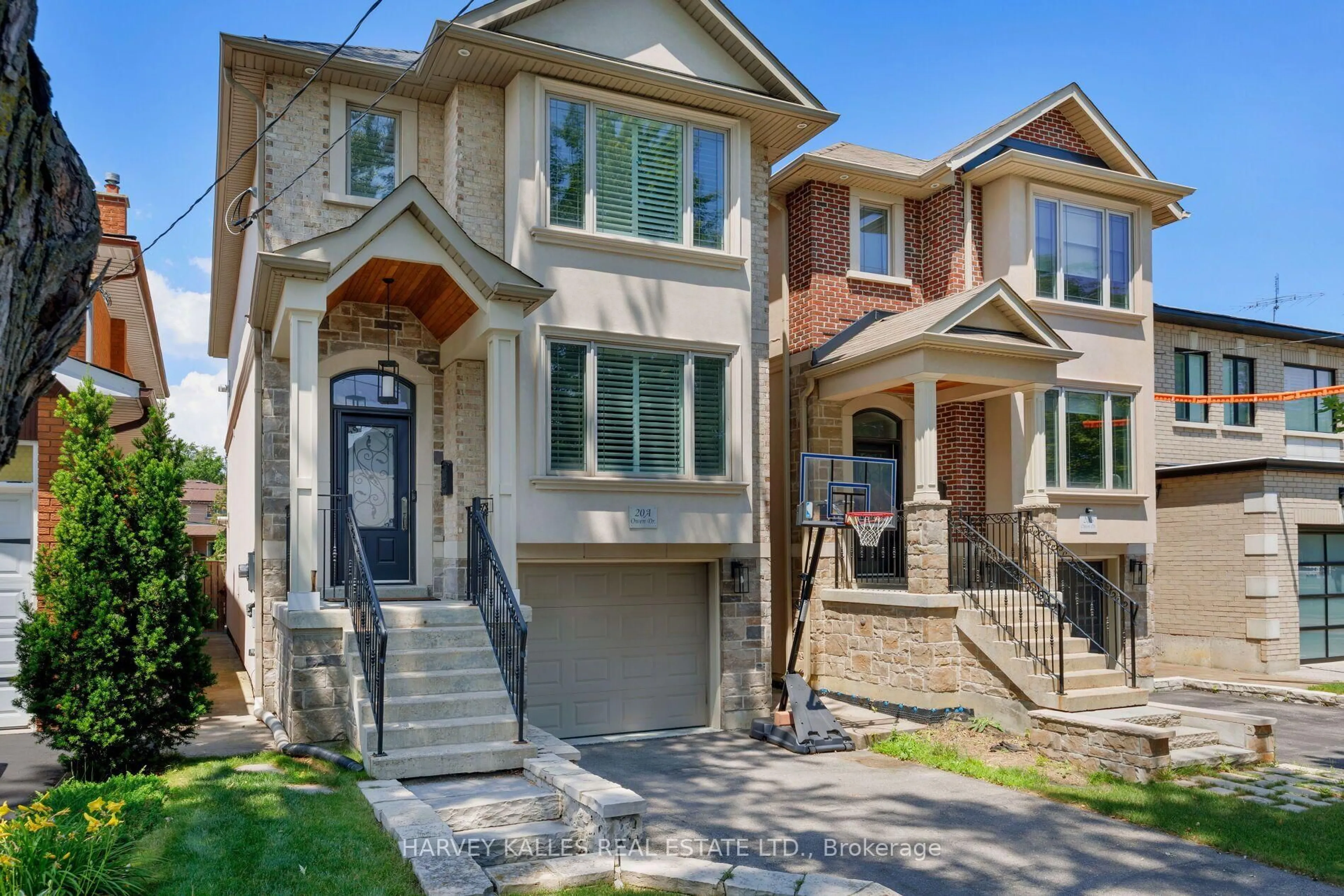 Home with brick exterior material, street for 20A Owen Dr, Toronto Ontario M8W 1W7