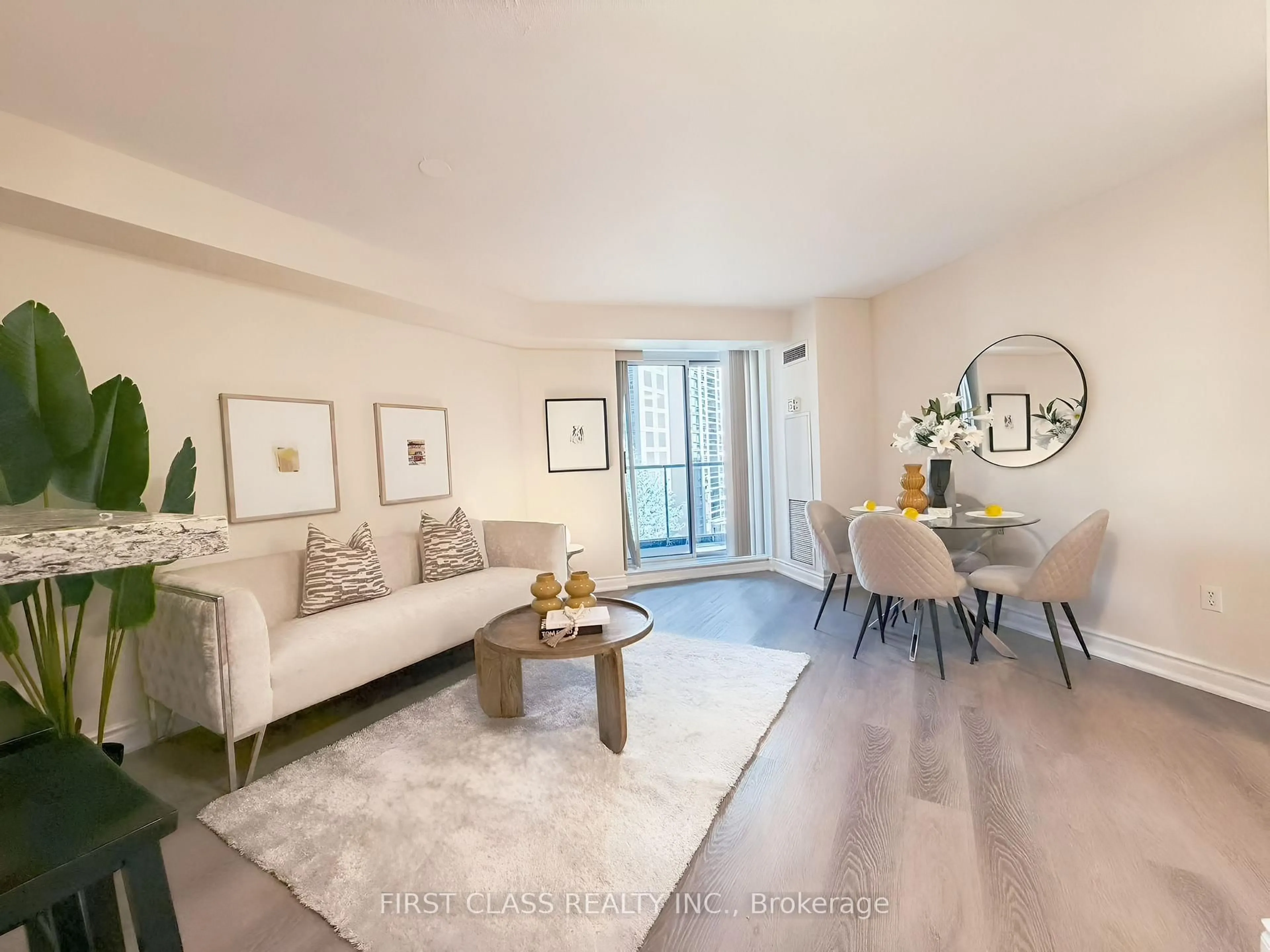 Living room with furniture, unknown for 11 Michael Power Pl #715, Toronto Ontario M9A 5G3