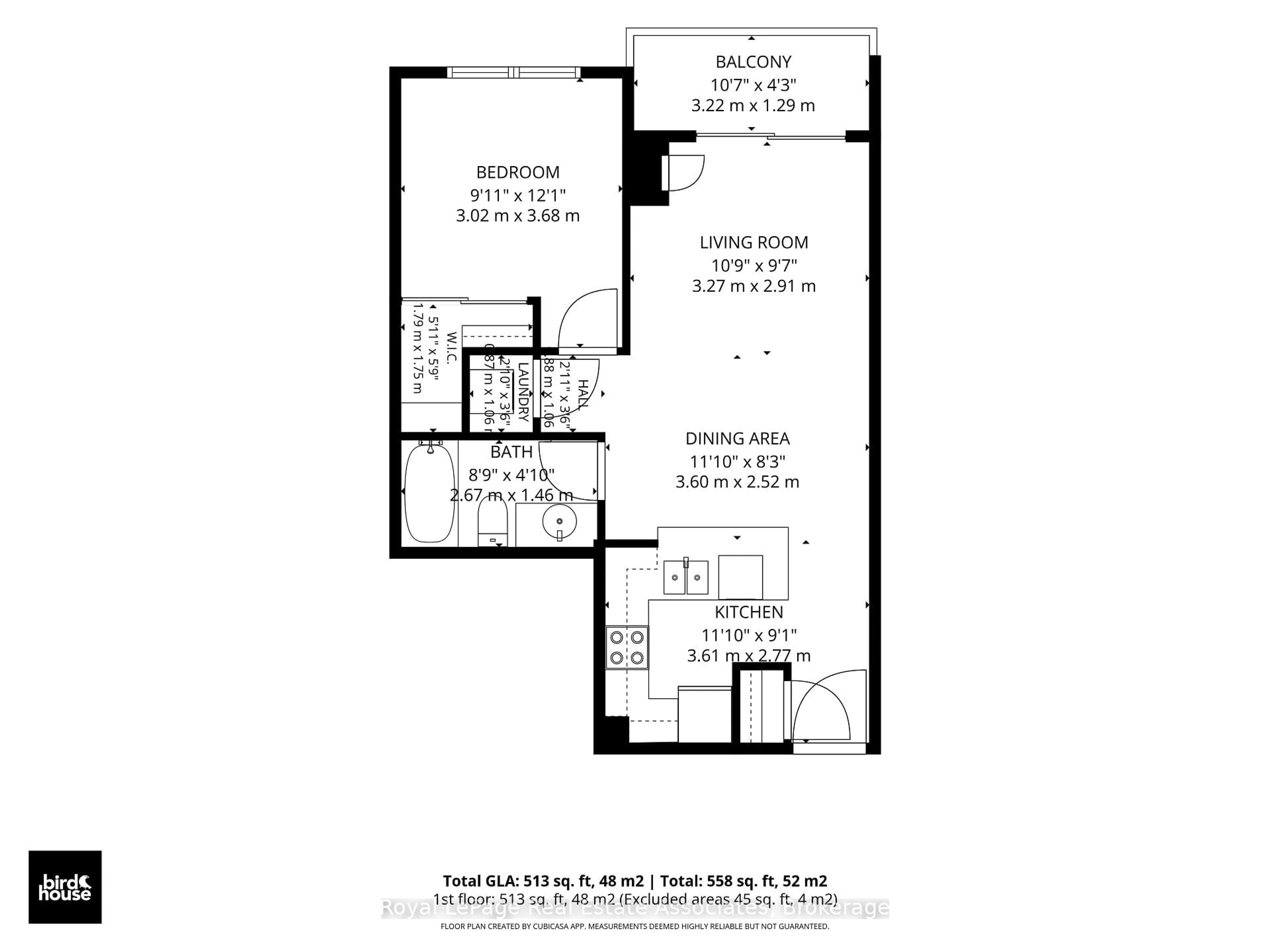 Floor plan for 812 Lansdowne Ave #512, Toronto Ontario M6H 4K5