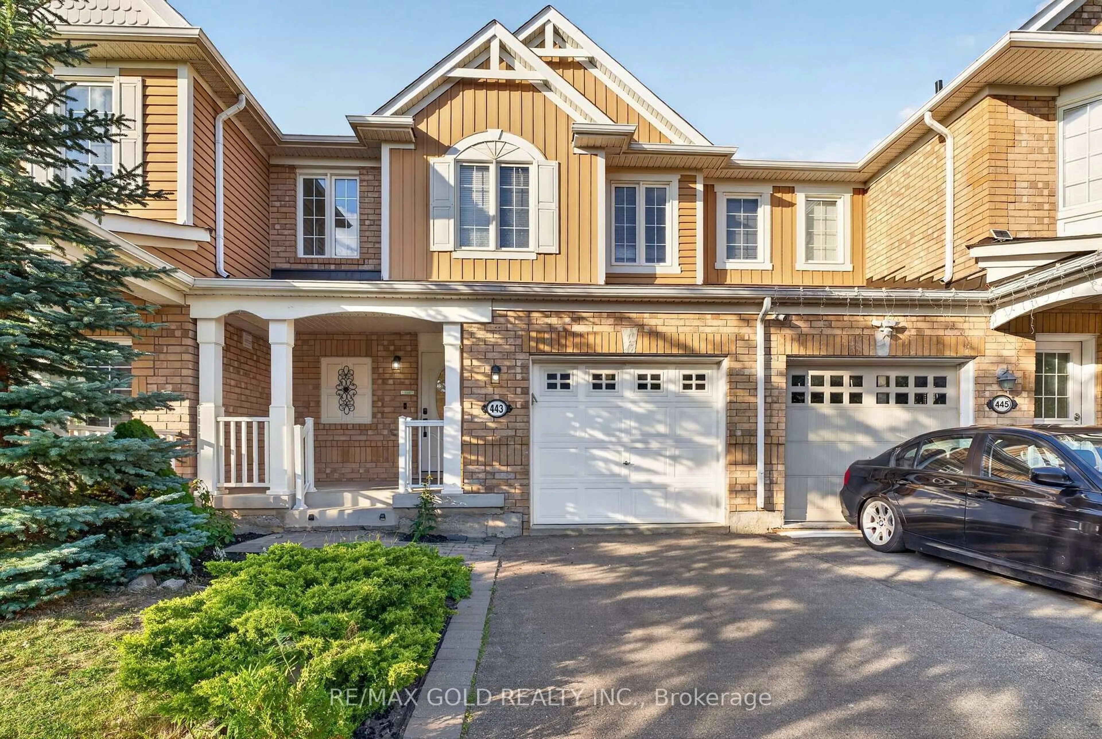 Home with brick exterior material, street for 443 Cavanagh Lane, Milton Ontario L9T 8G6