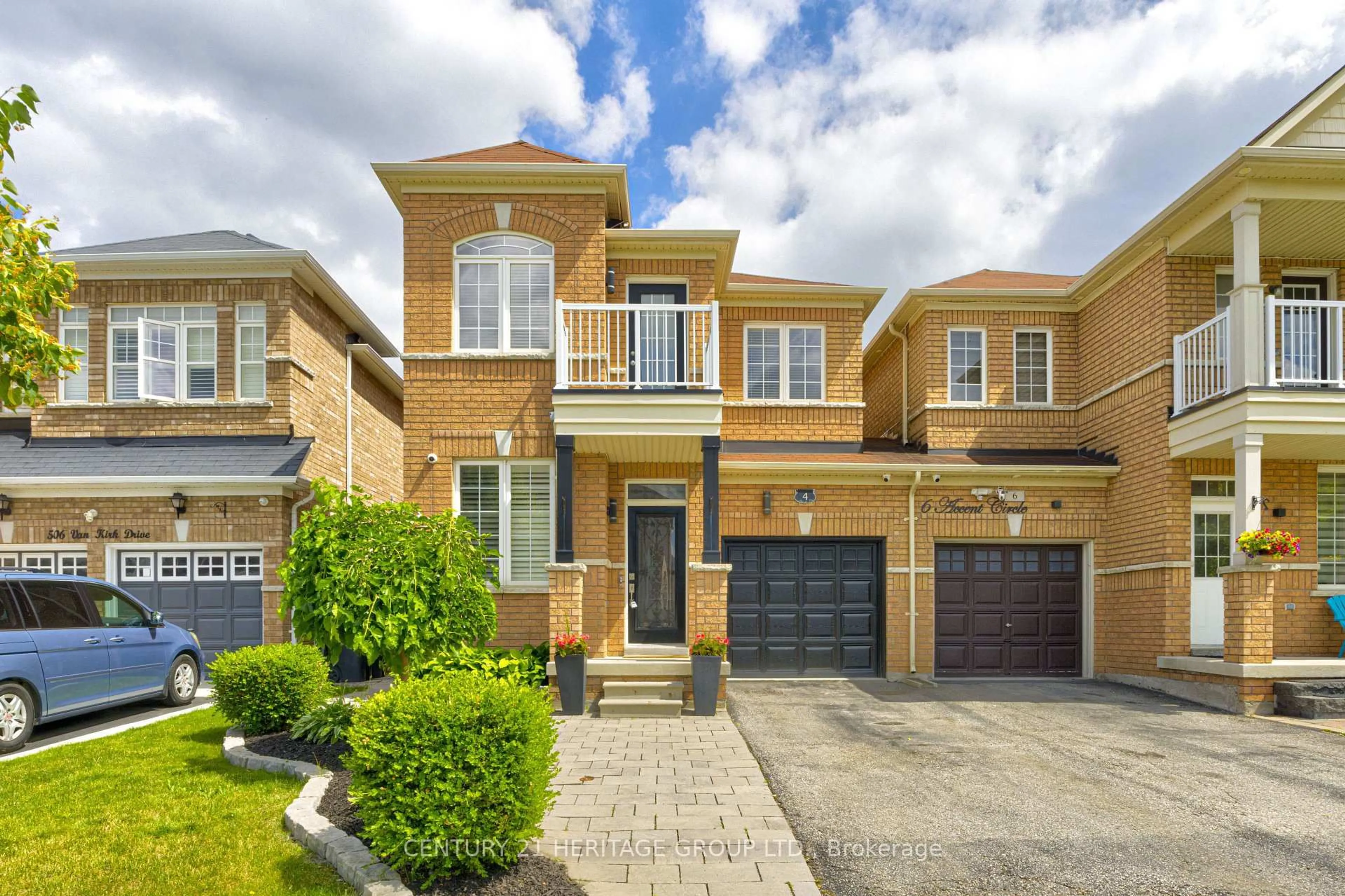 Home with brick exterior material, street for 4 Accent Circ, Brampton Ontario L7A 0L2