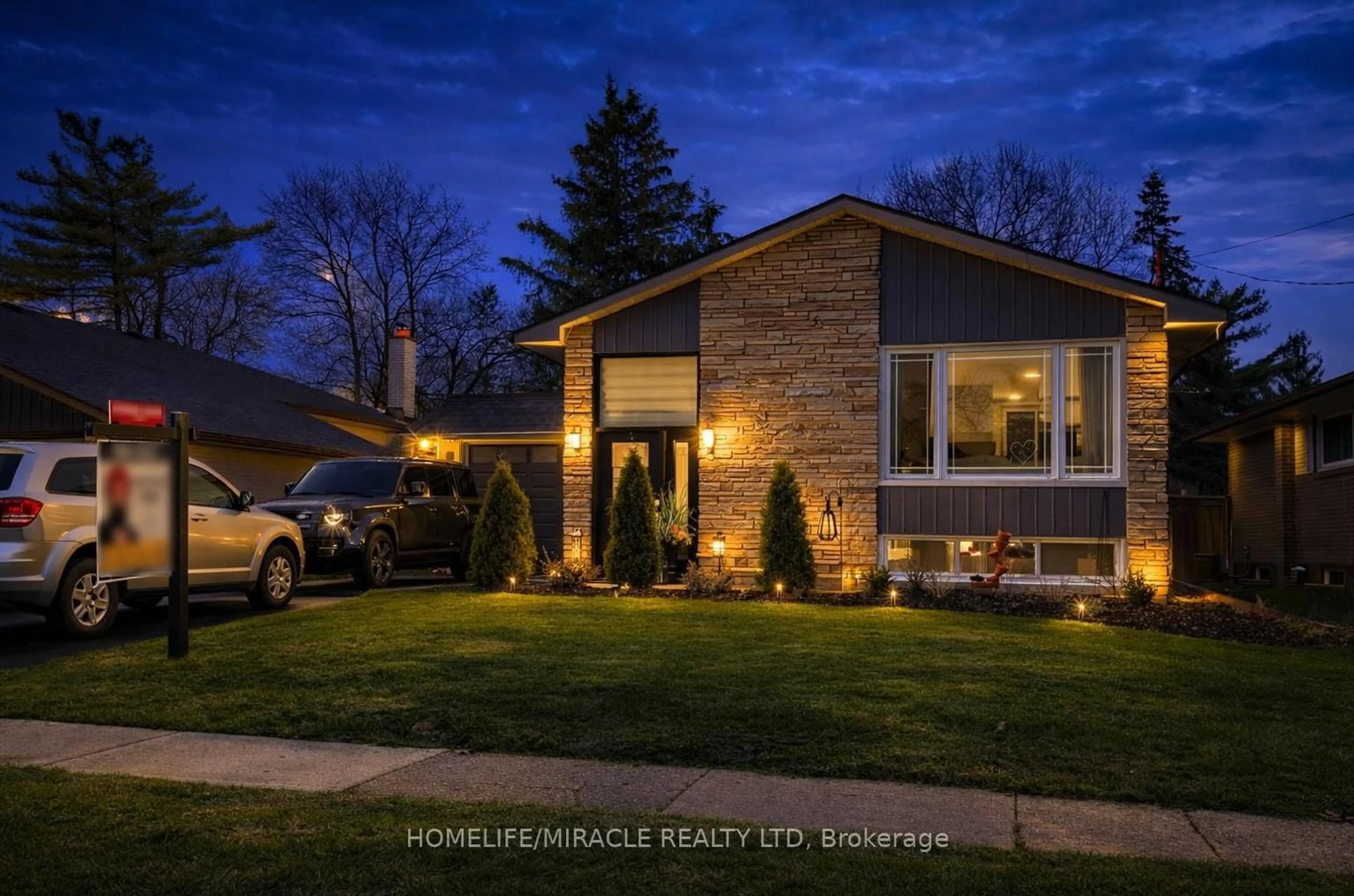 Home with brick exterior material, street for 403 Delrex Blvd, Halton Hills Ontario L7G 4H8