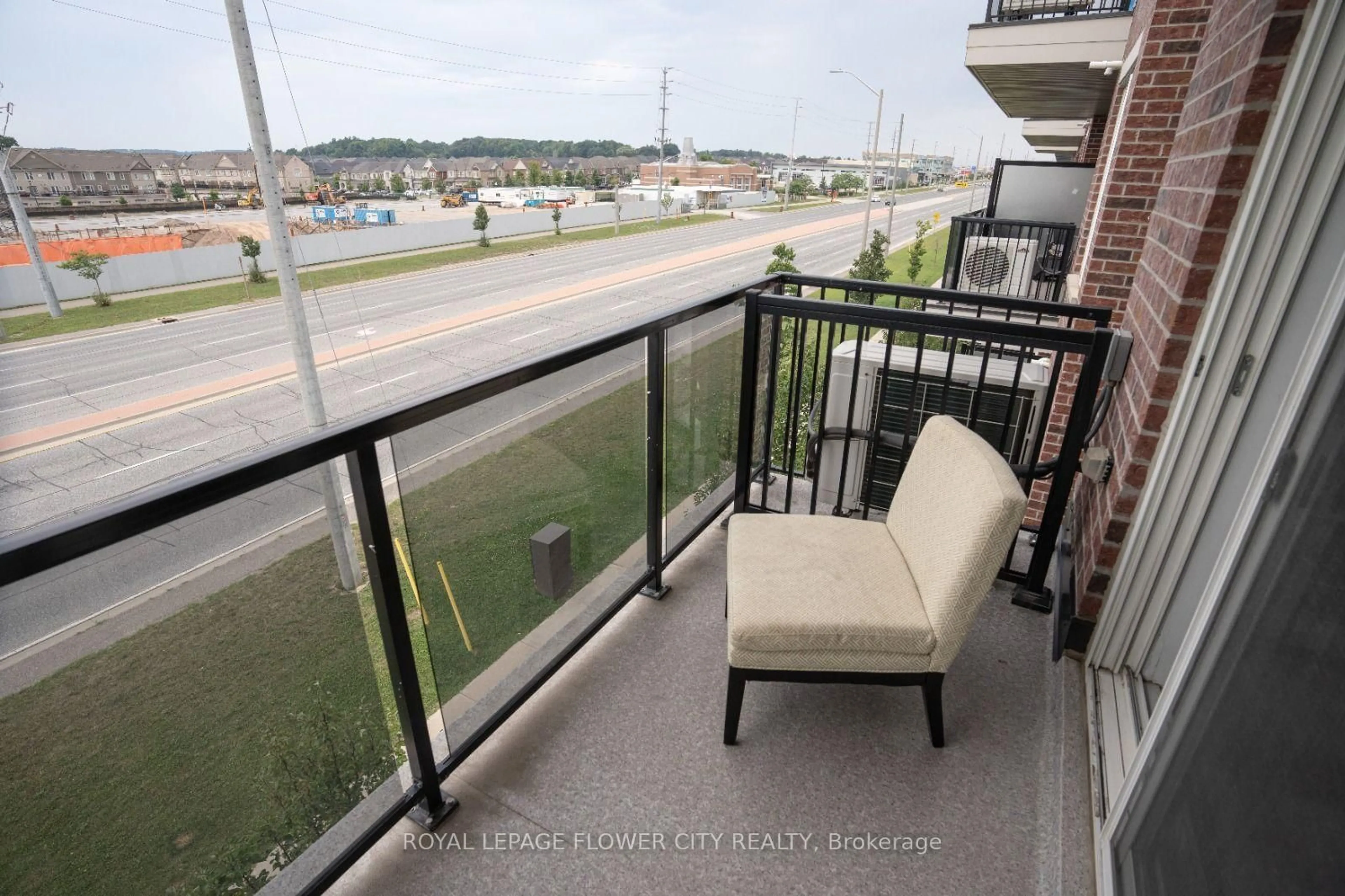 Balcony in the apartment, water/lake/river/ocean view for 54 Sky Harbour Dr #306, Brampton Ontario L6Y 6B9