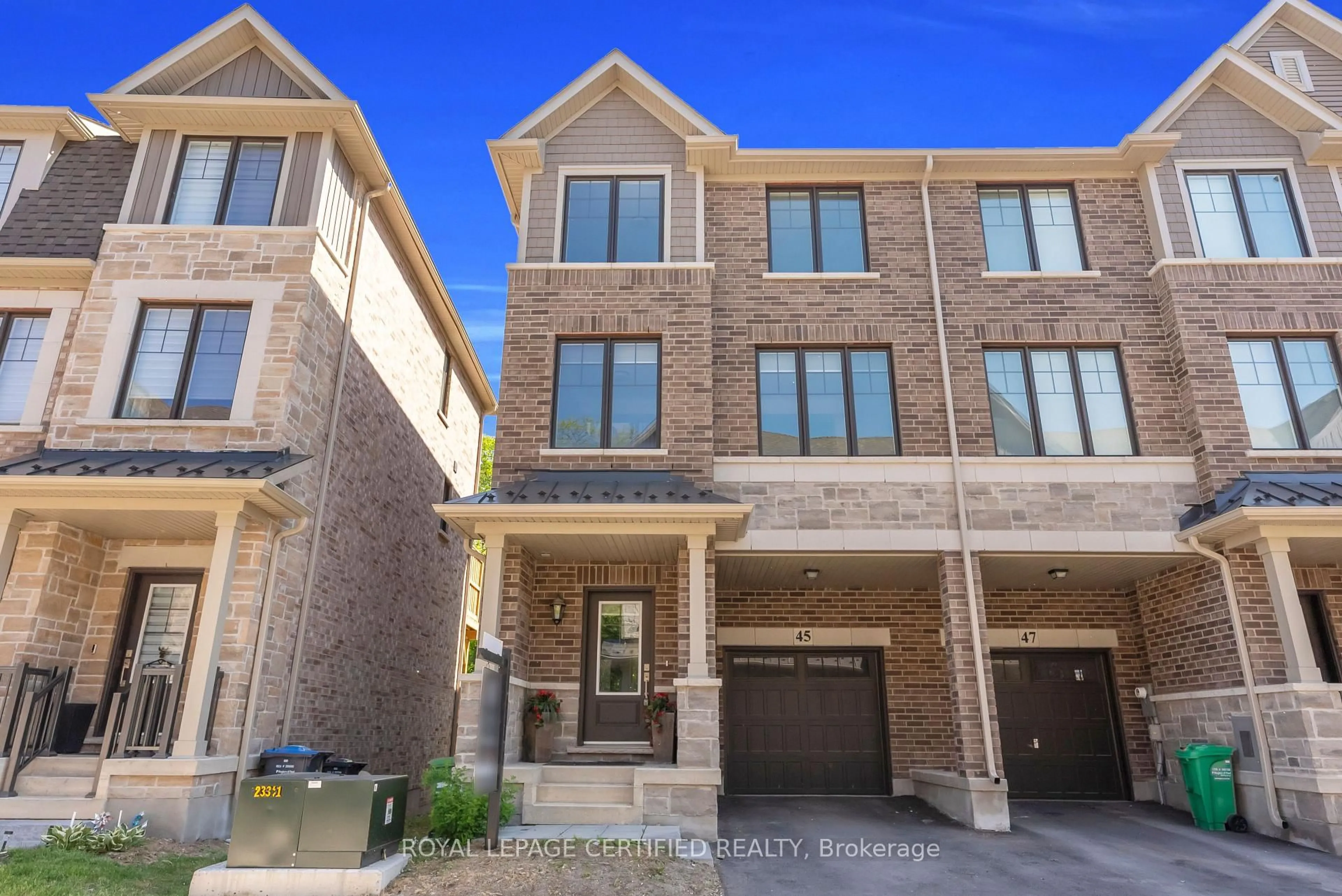 Home with brick exterior material, street for 45 Folcroft St, Brampton Ontario L6Y 6L3