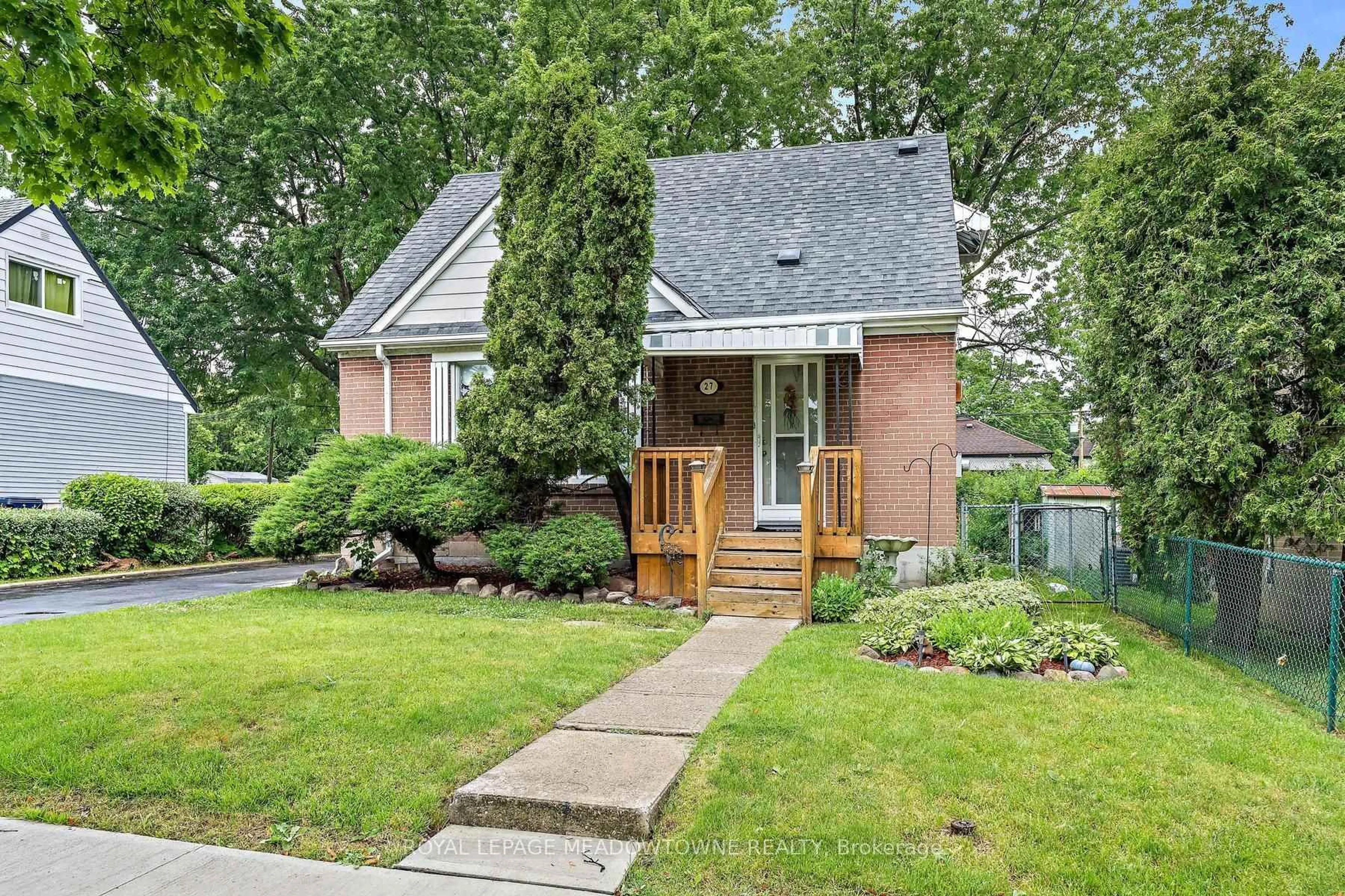 Home with brick exterior material, street for 27 Hatfield Cres, Toronto Ontario M9W 3R7