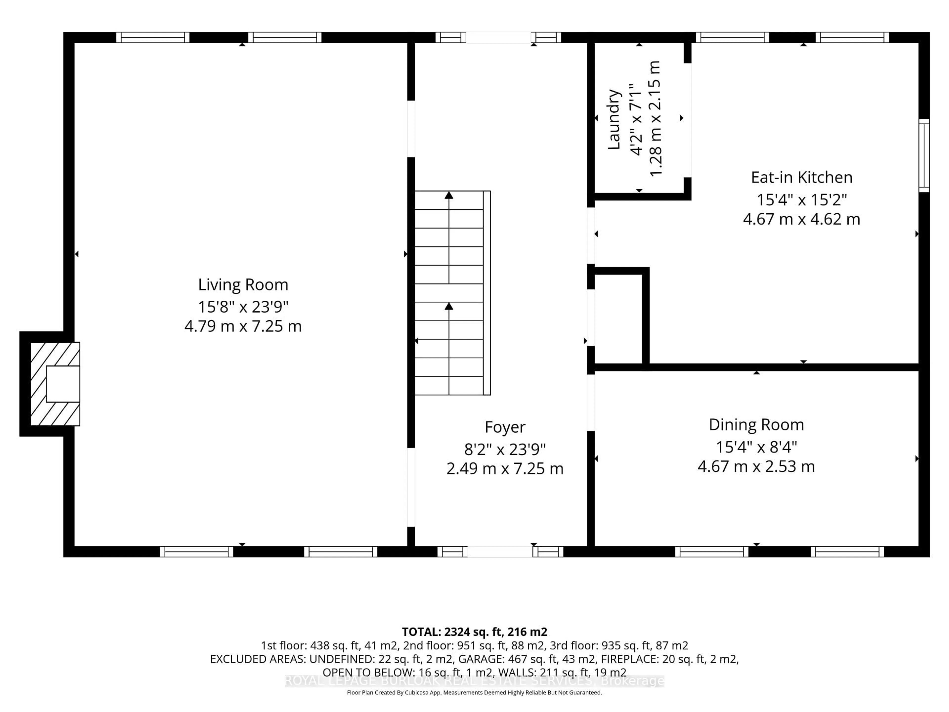 Floor plan for 2150 East St, Burlington Ontario L7P 0M3