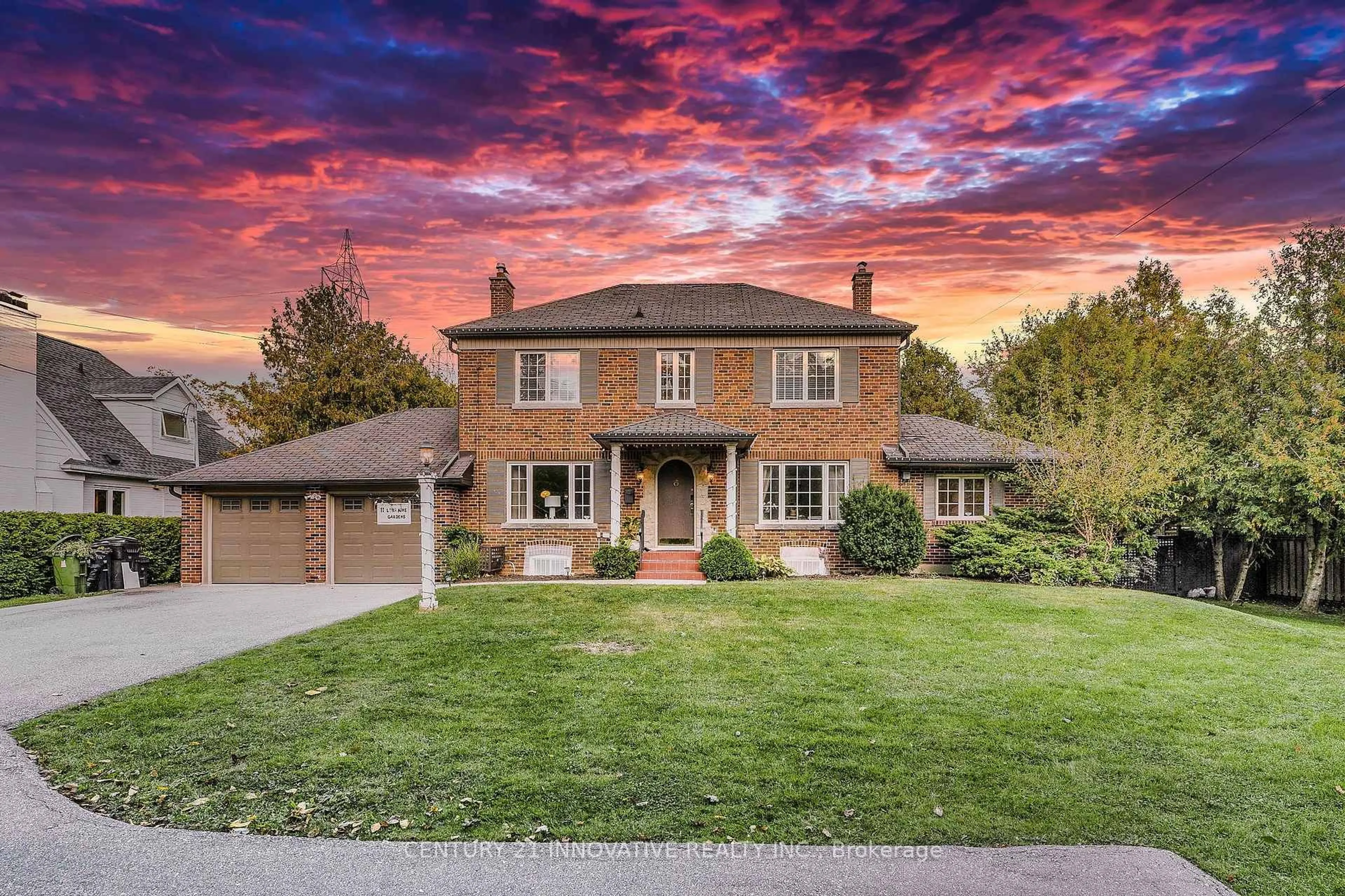 Home with brick exterior material, street for 11 Lorraine Gdns, Toronto Ontario M9B 4Z5