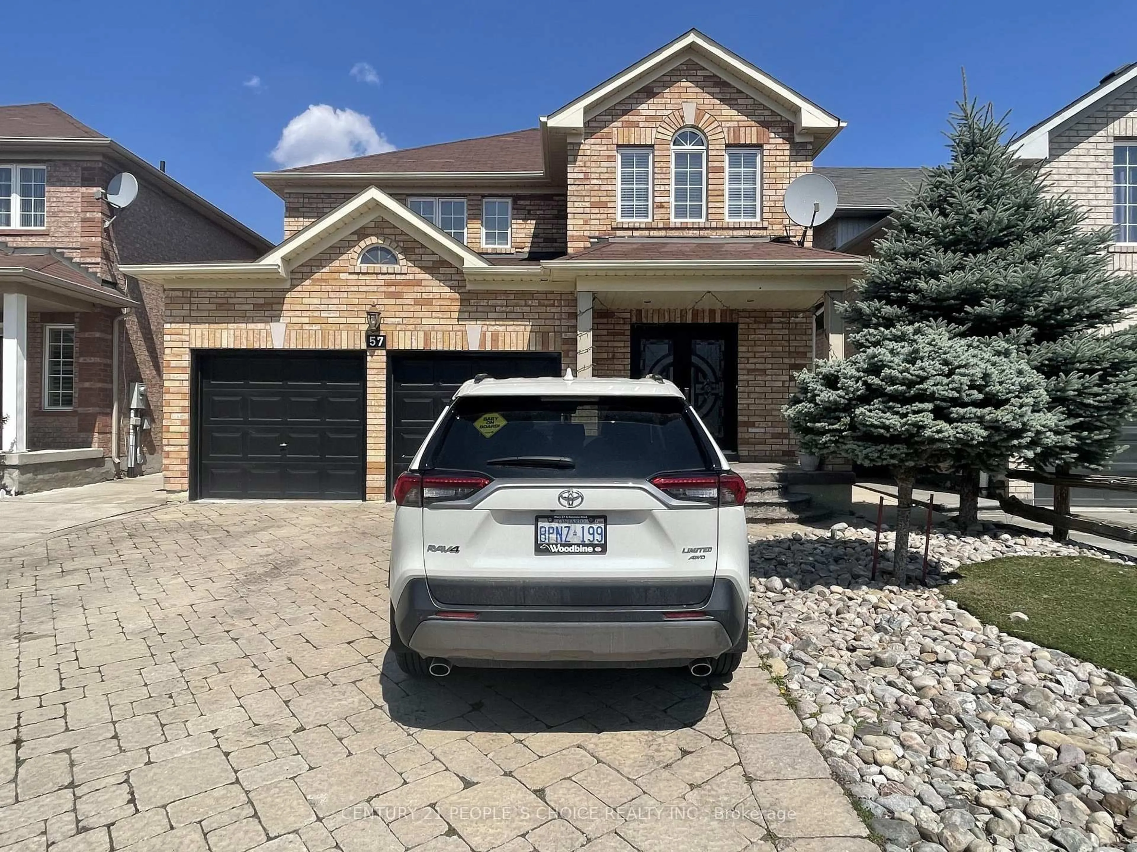 Home with brick exterior material, street for 57 Fallstar Cres, Brampton Ontario L7A 2J7