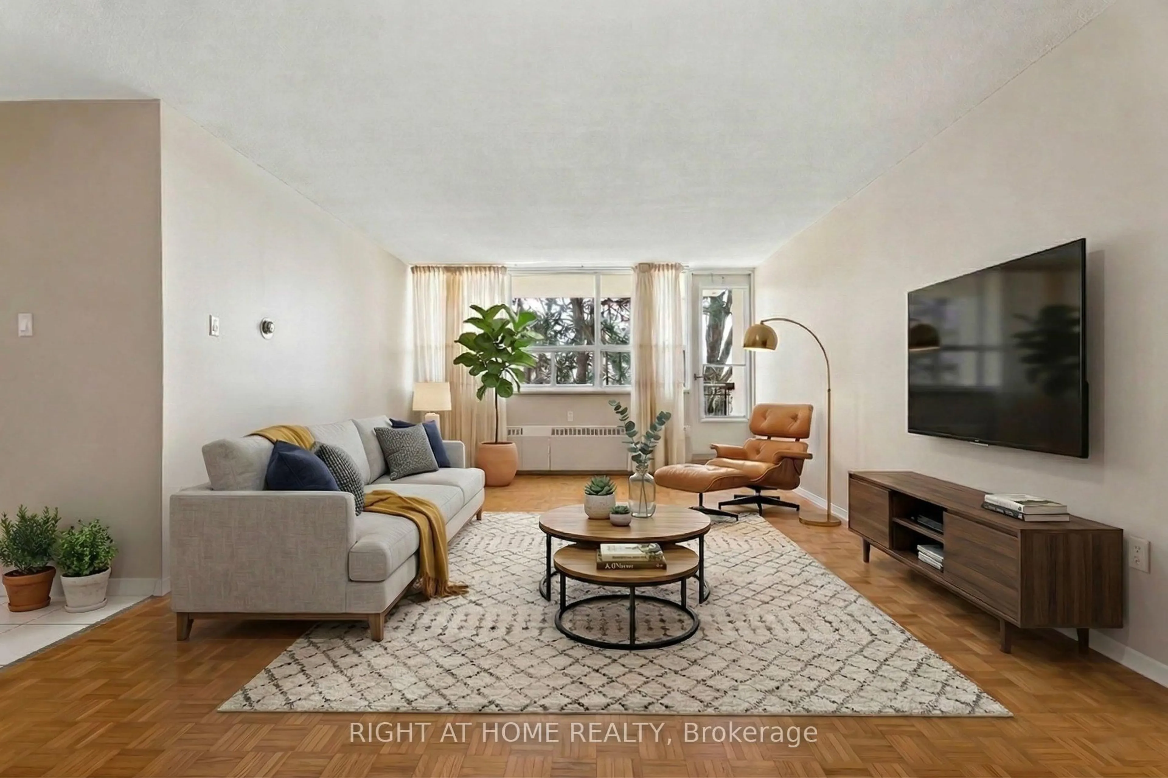 Living room with furniture, unknown for 212 Kerr St #207, Oakville Ontario L6K 3B1
