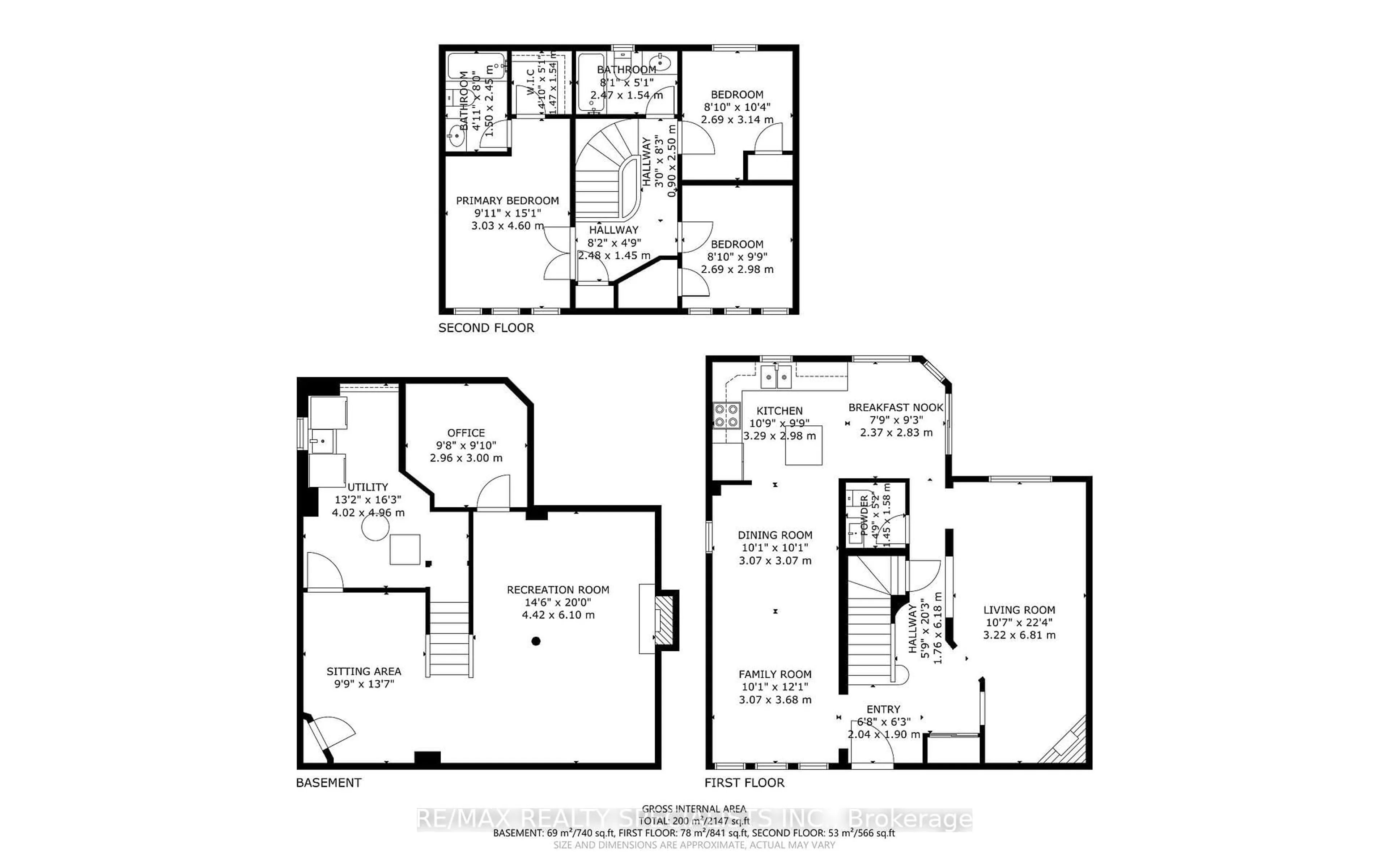 Floor plan for 3879 Periwinkle Cres, Mississauga Ontario L5N 6W7