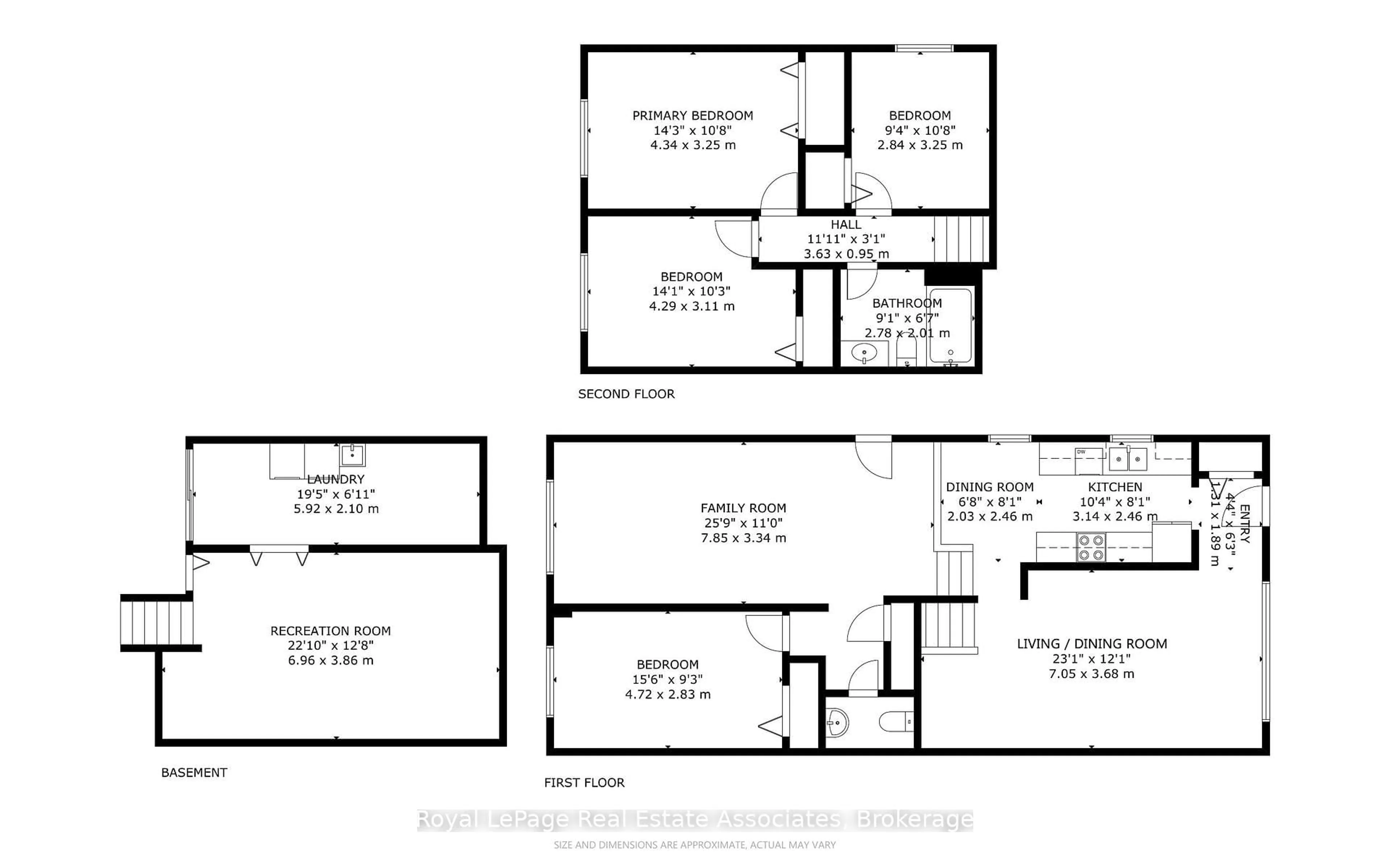 Floor plan for 572 Tedwyn Dr, Mississauga Ontario L5A 1J9