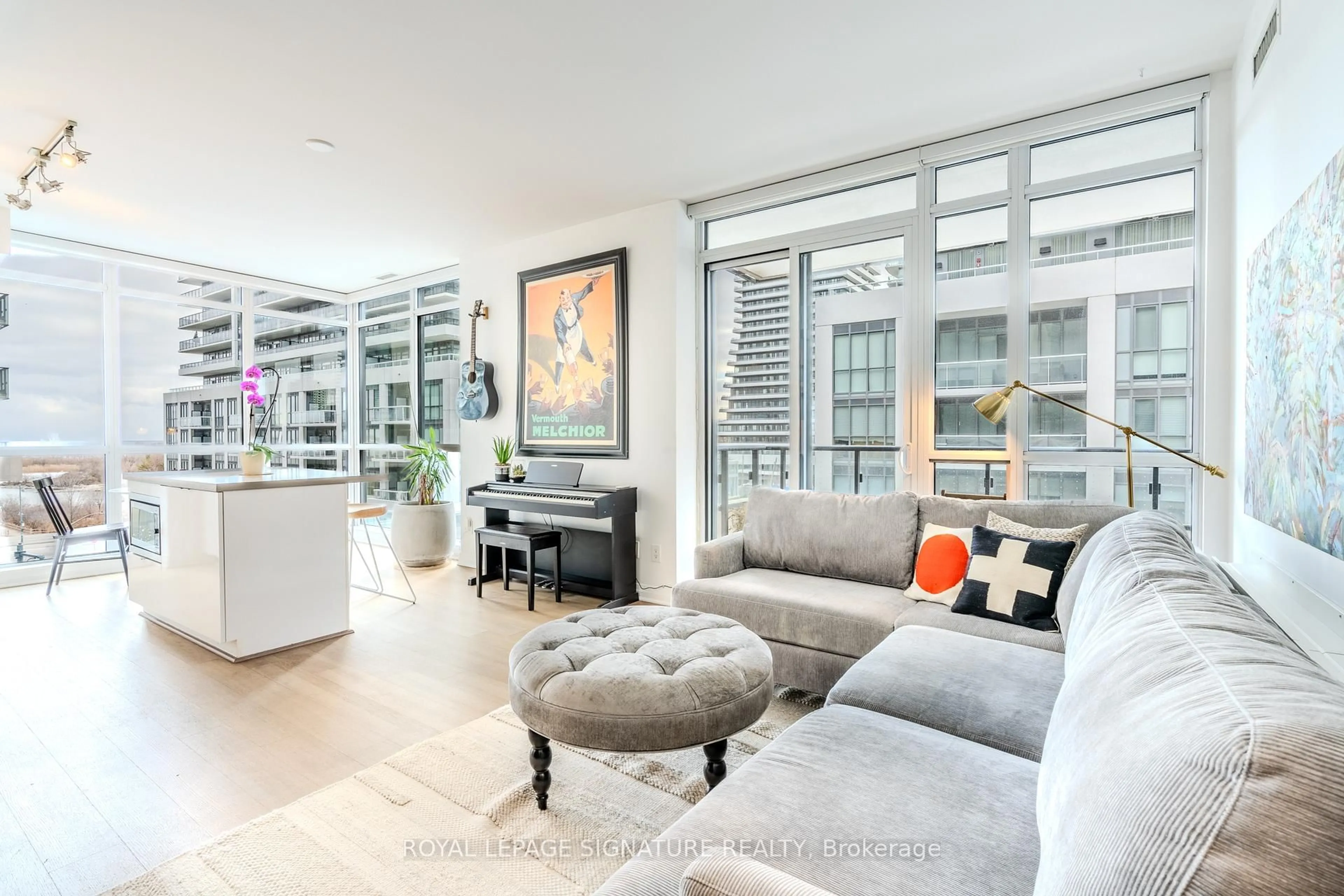 Living room with furniture, unknown for 60 Annie Craig Dr #B415, Toronto Ontario M8V 0C4