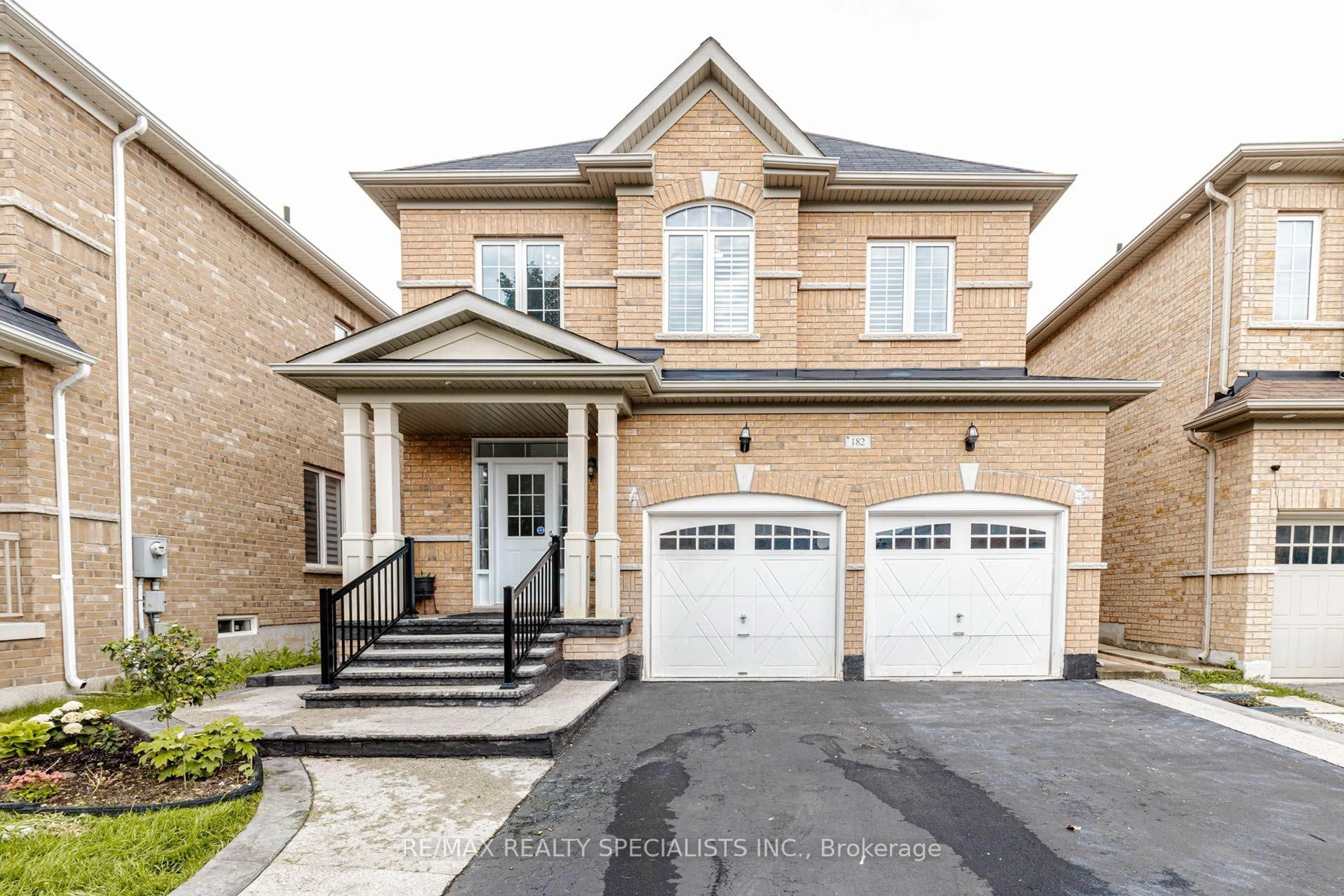 Home with brick exterior material, street for 182 Allegro Dr, Brampton Ontario L6Y 5Y6