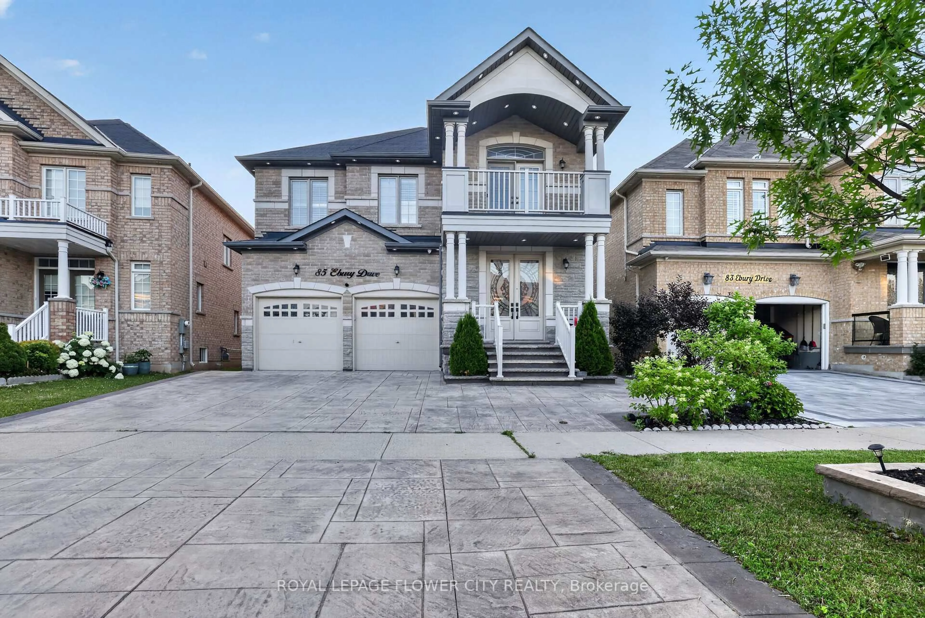 Home with brick exterior material, street for 85 Ebury Dr, Brampton Ontario L6X 0E6