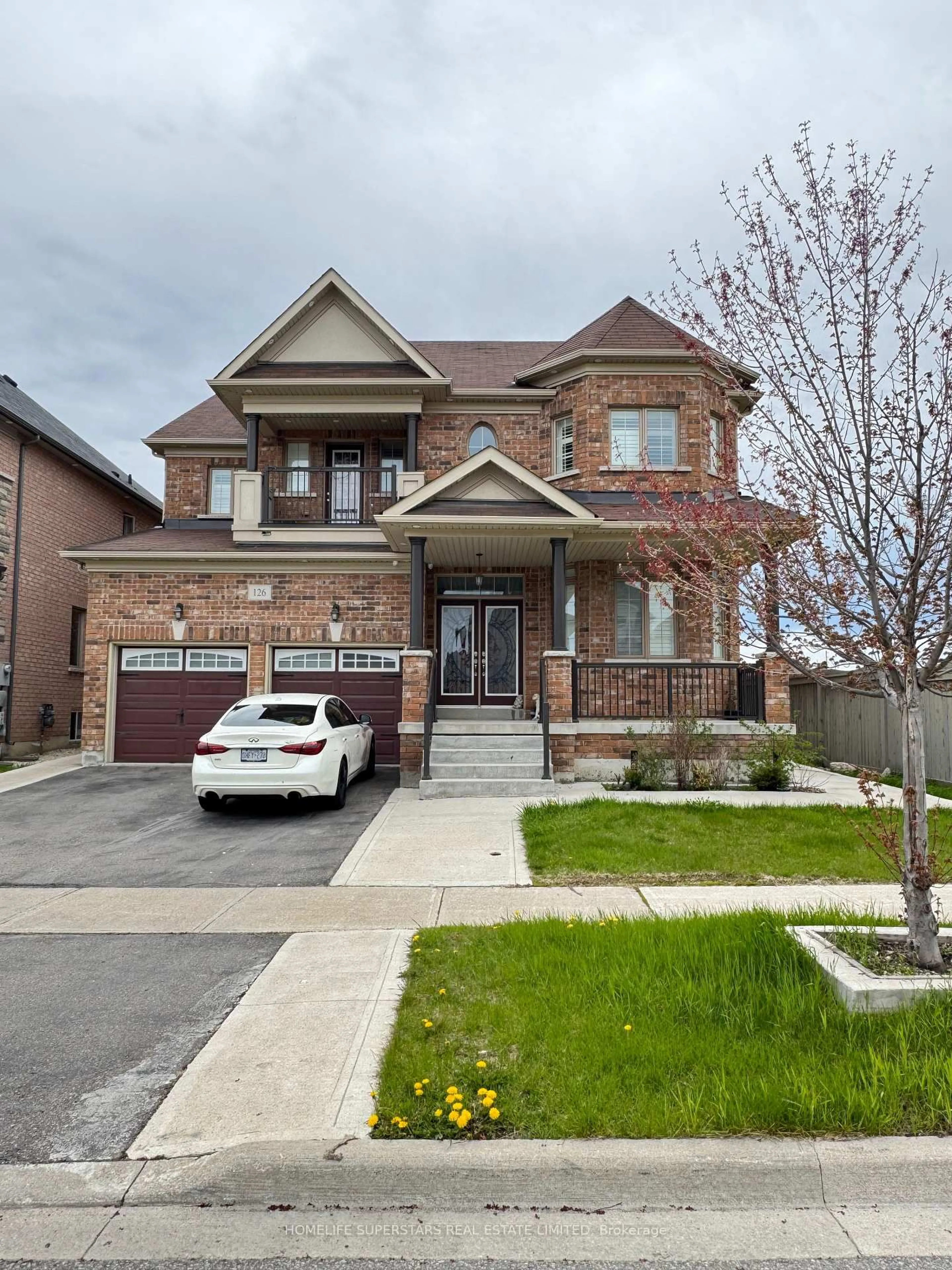 Home with brick exterior material, street for 126 Martin Byrne Dr, Brampton Ontario L6P 4C7