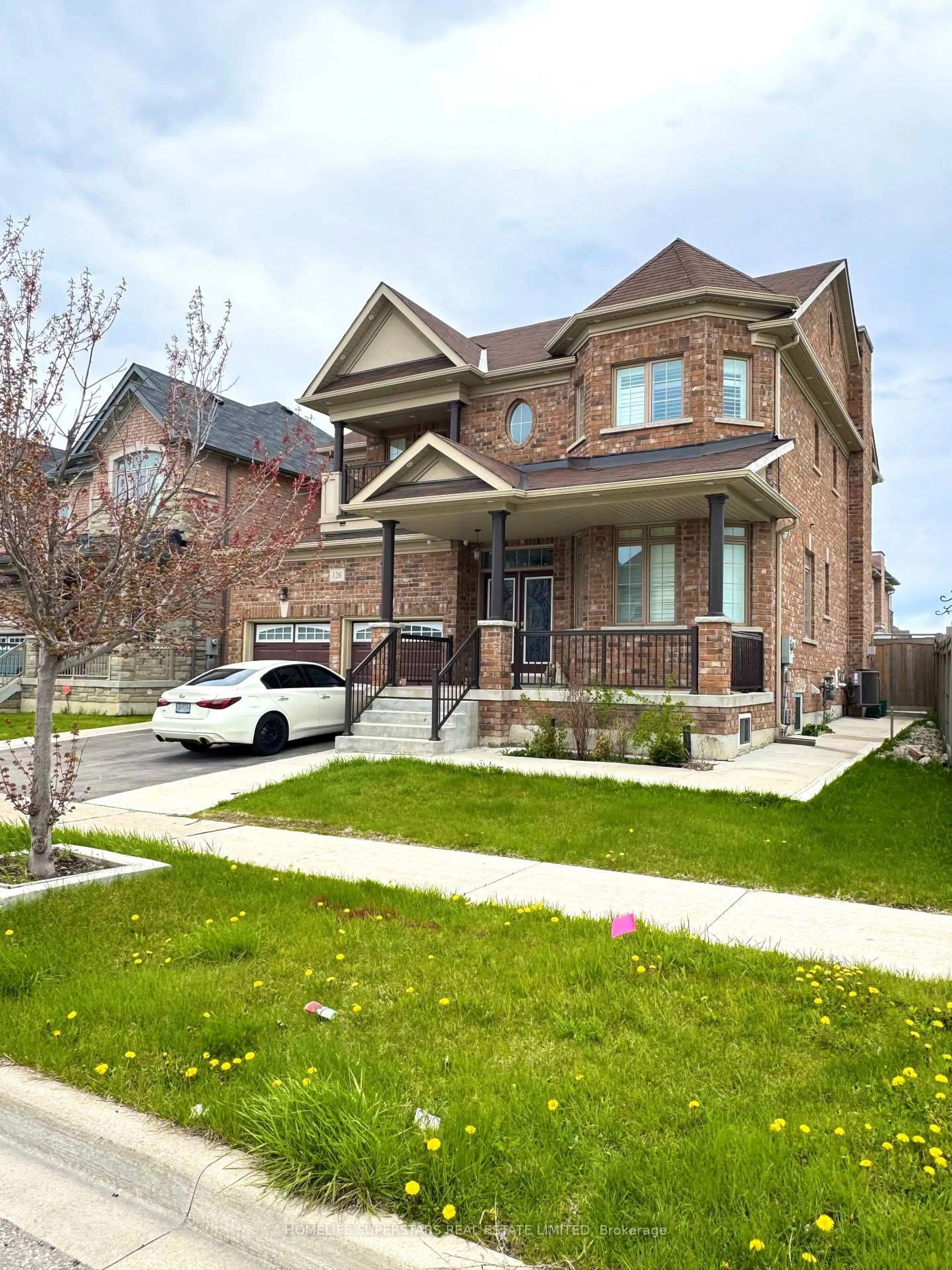 Home with brick exterior material, street for 126 Martin Byrne Dr, Brampton Ontario L6P 4C7