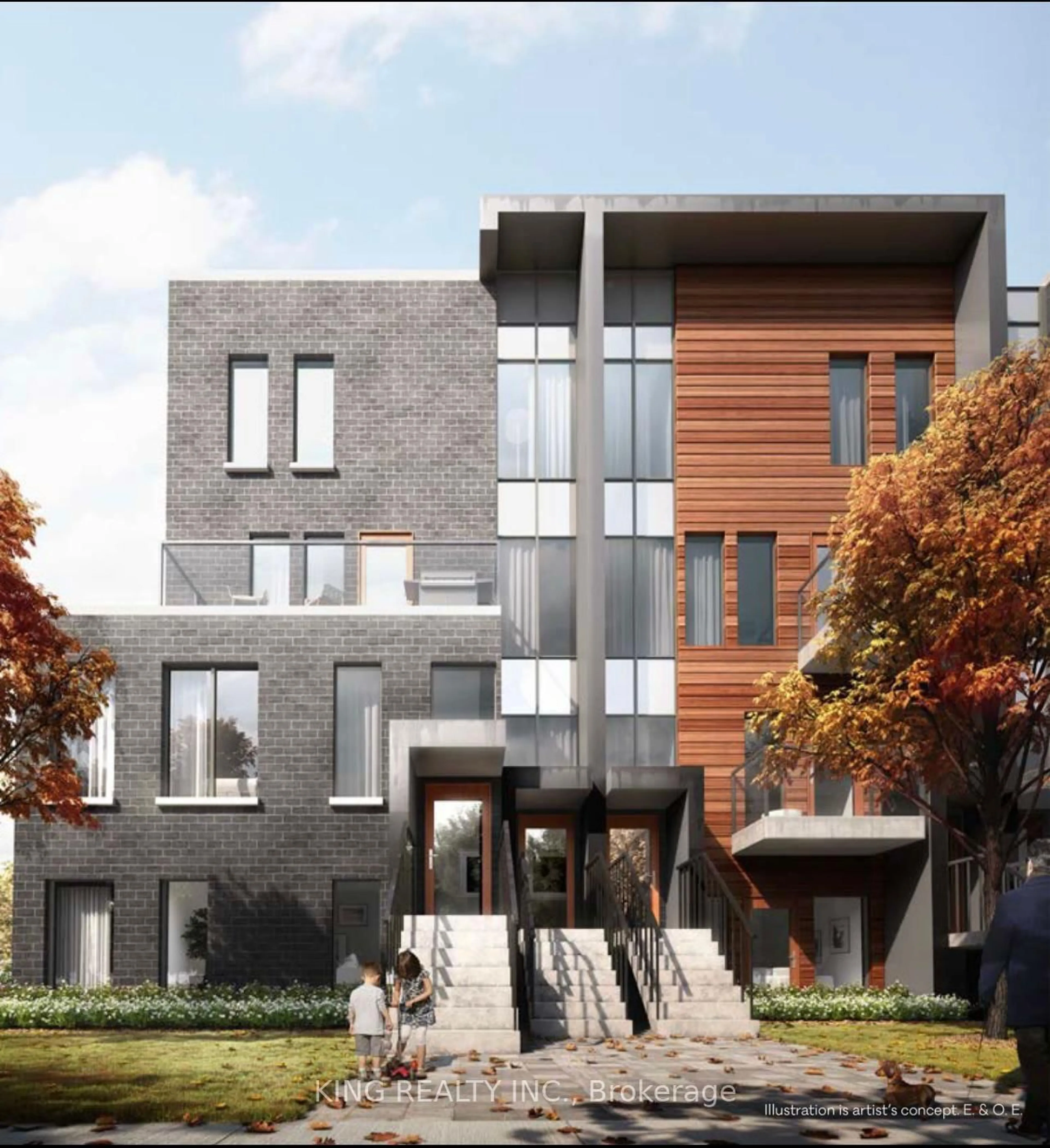 Home with brick exterior material, building for 402 The Eastmall #315, Toronto Ontario M9B 3Z9